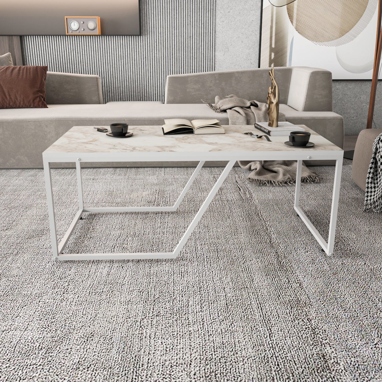 Маса Hanah Home Club Wendy 120x48x60 см црна