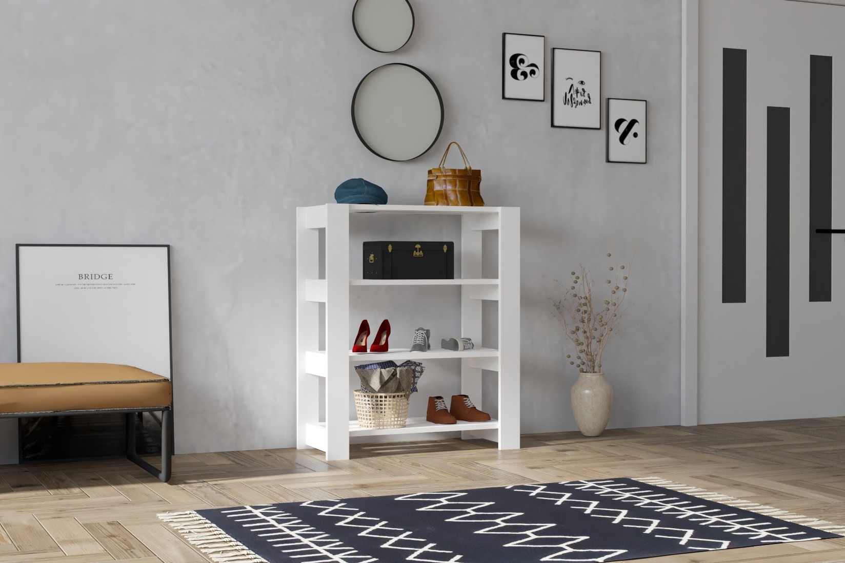 Ормар за чевли Hanah Home 69,8x90x33,6 см даб