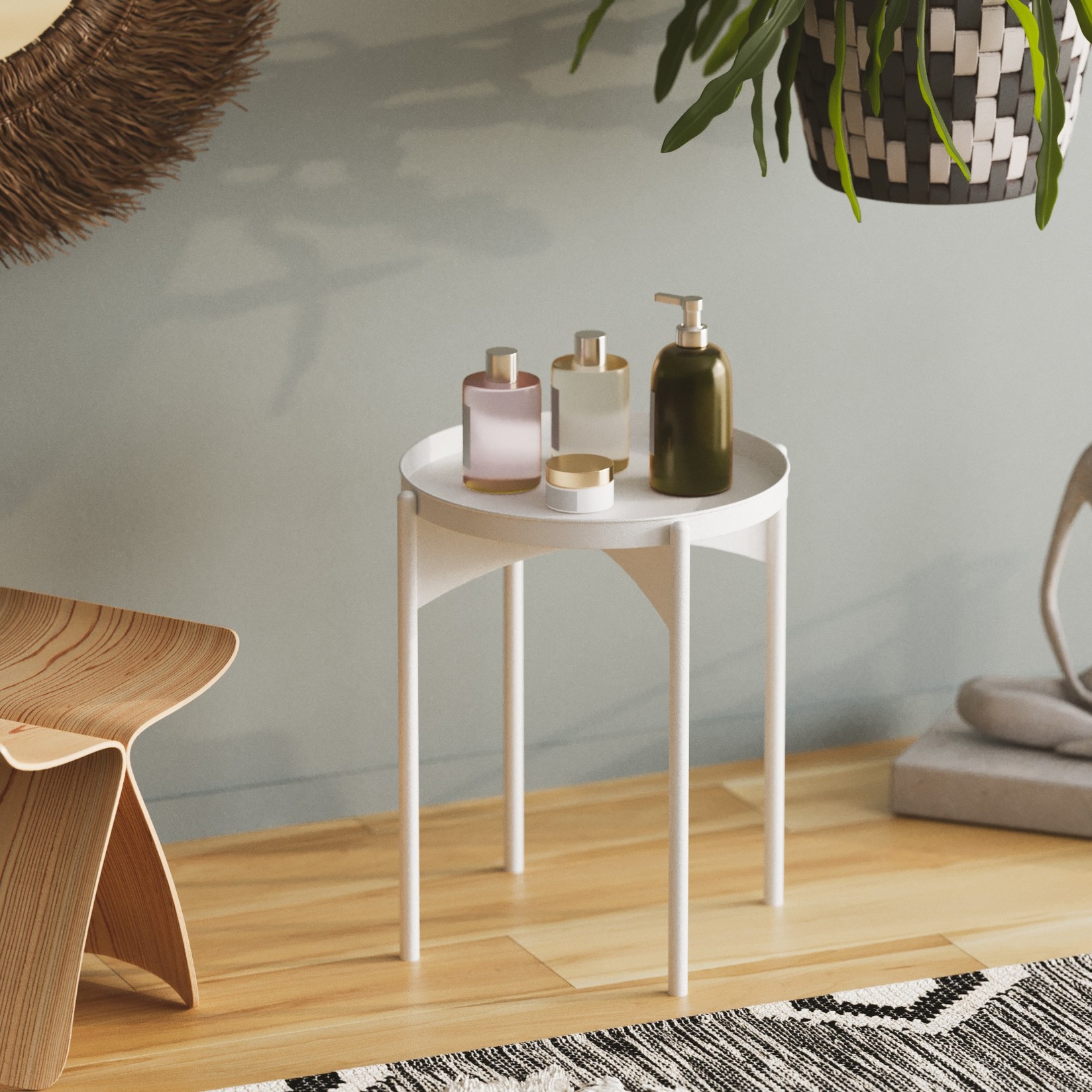 Маса Hanah Home Club 44x57x44 см, златна