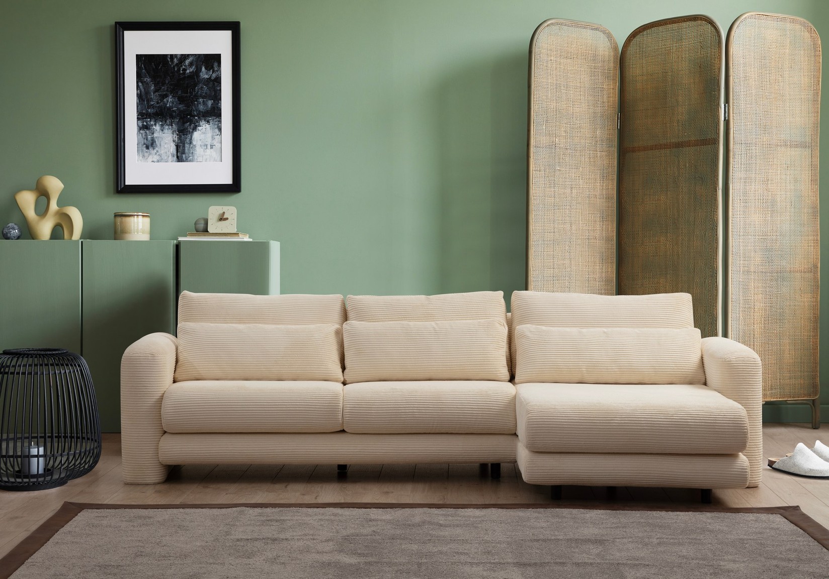 Аголна софа Atelier del Lily 97x73x290cm Розова