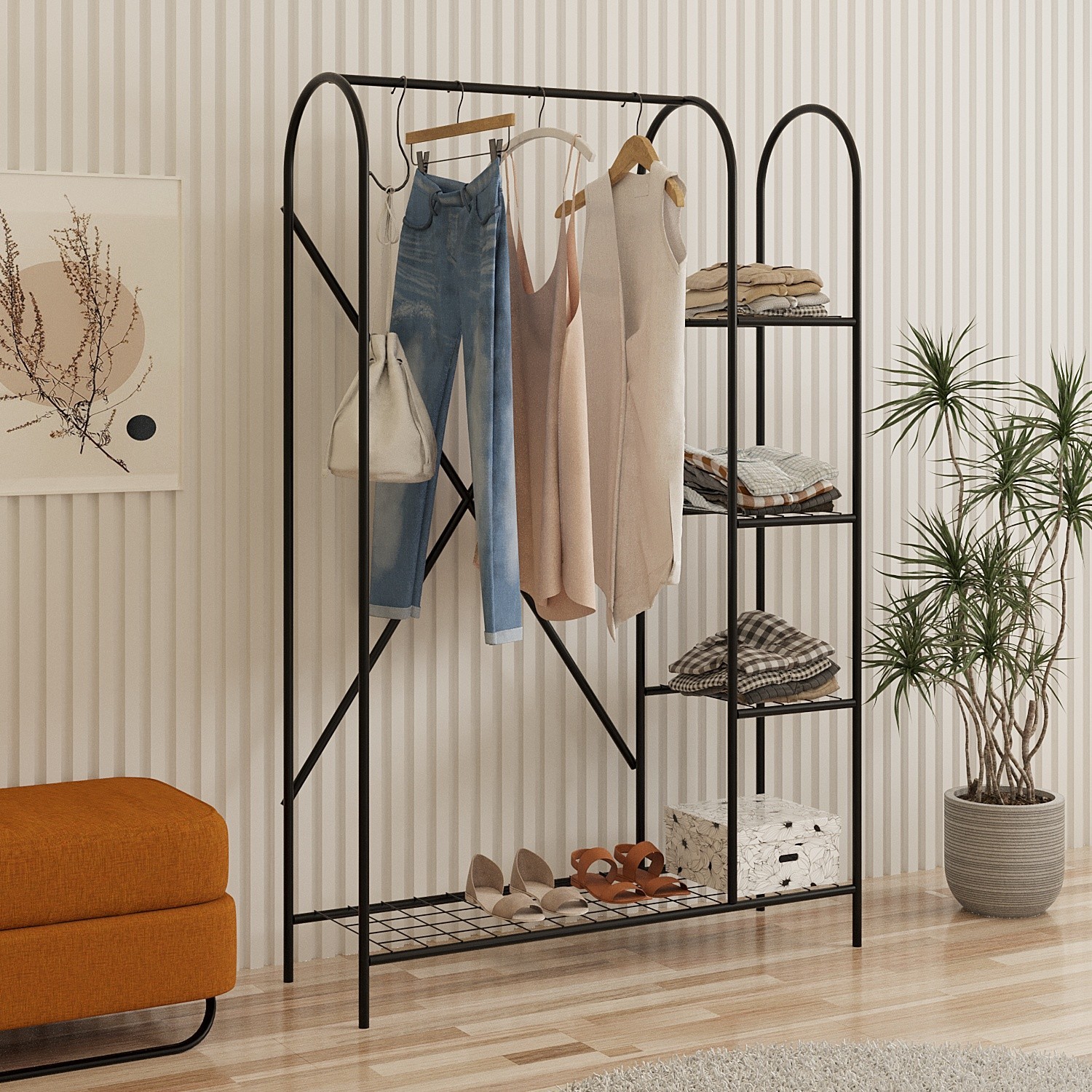 Hanah Home Закачалка црна