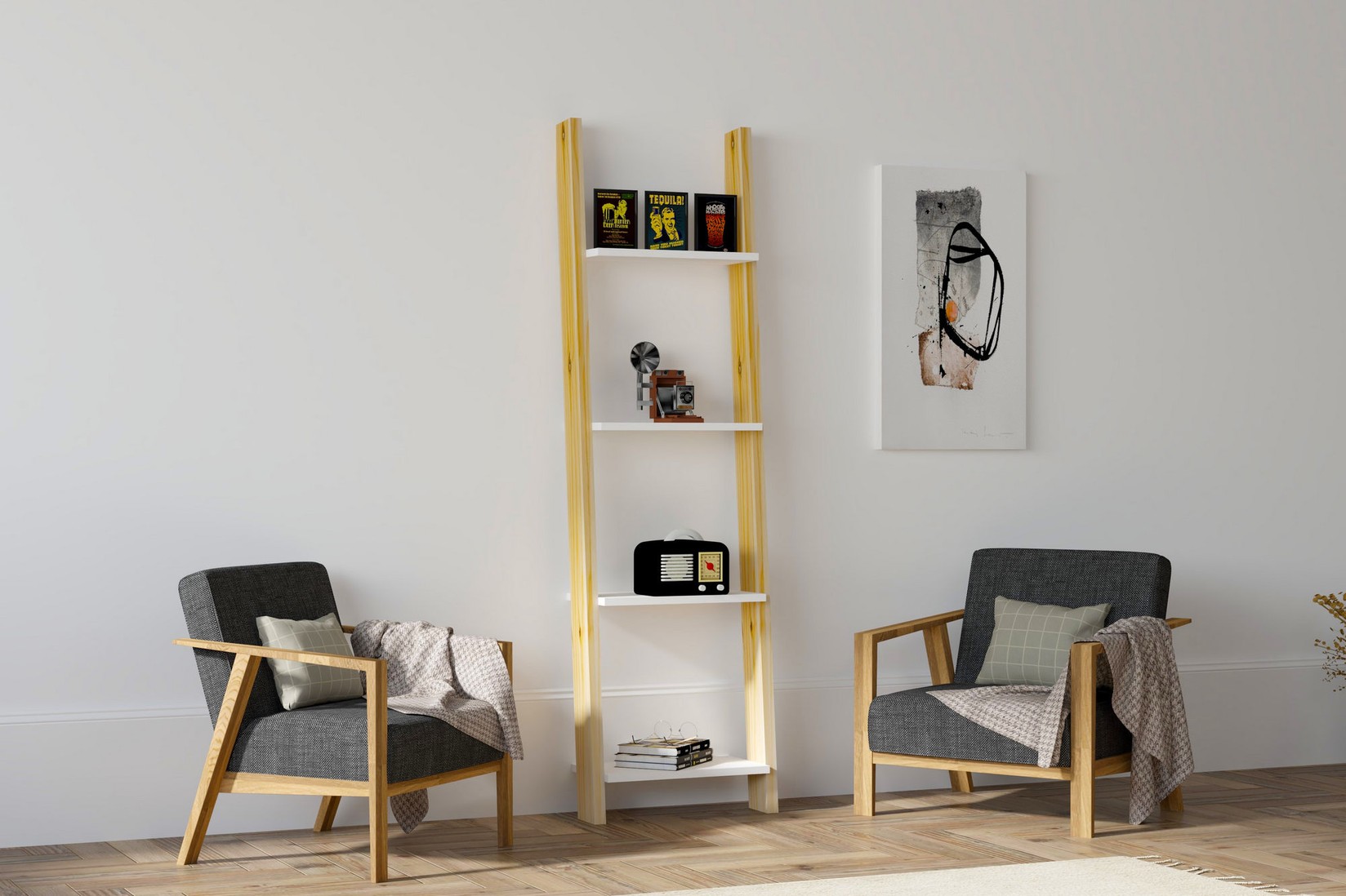 Полица Hanah Home 49x170x25cm даб