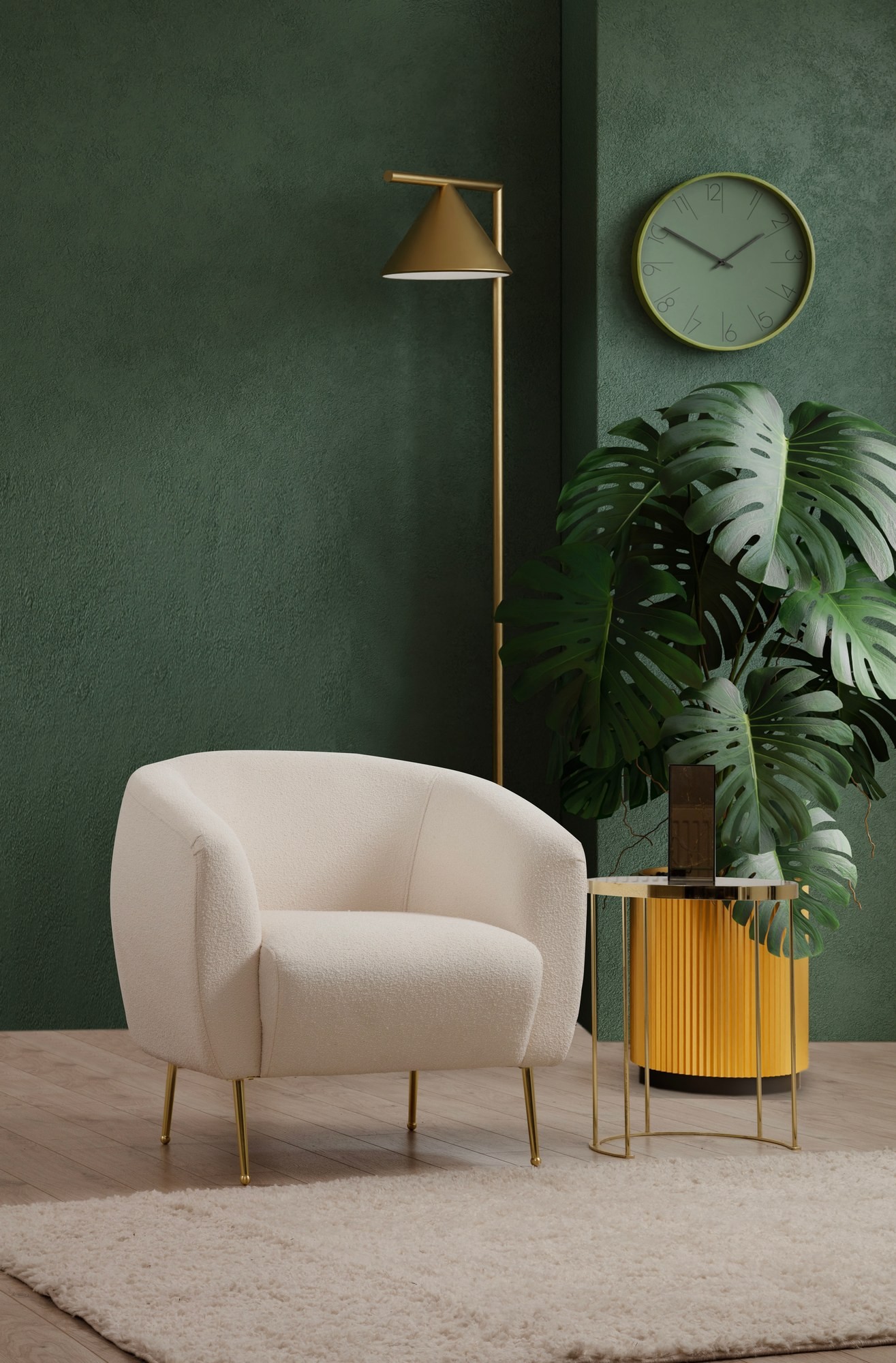 Фотелја Atelier del Sofa Eses Beige 82x82x70cm Беж