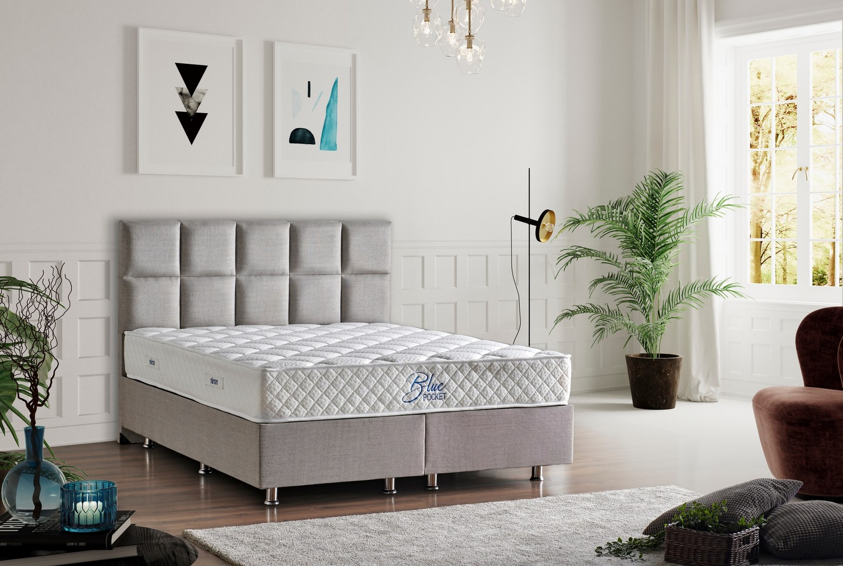 Душек Hanah Home 80x26x180cm бел