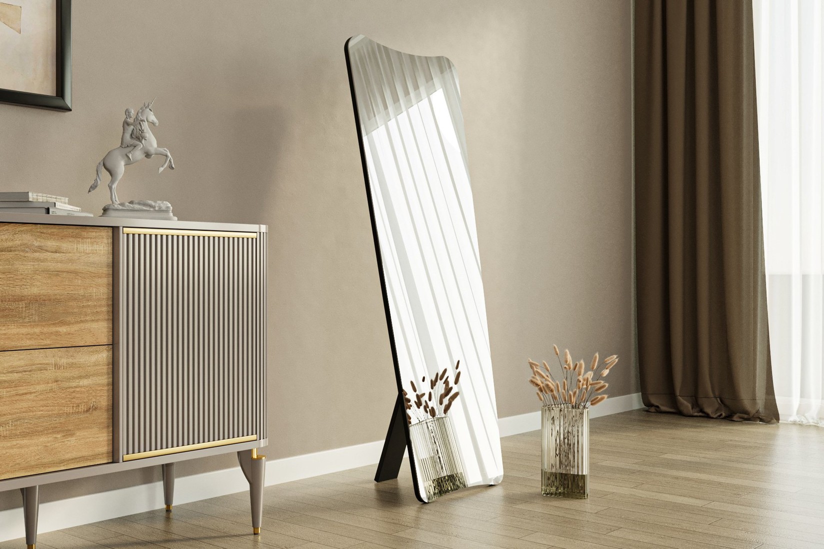 Огледало за дома Hanah, транспарентно црно