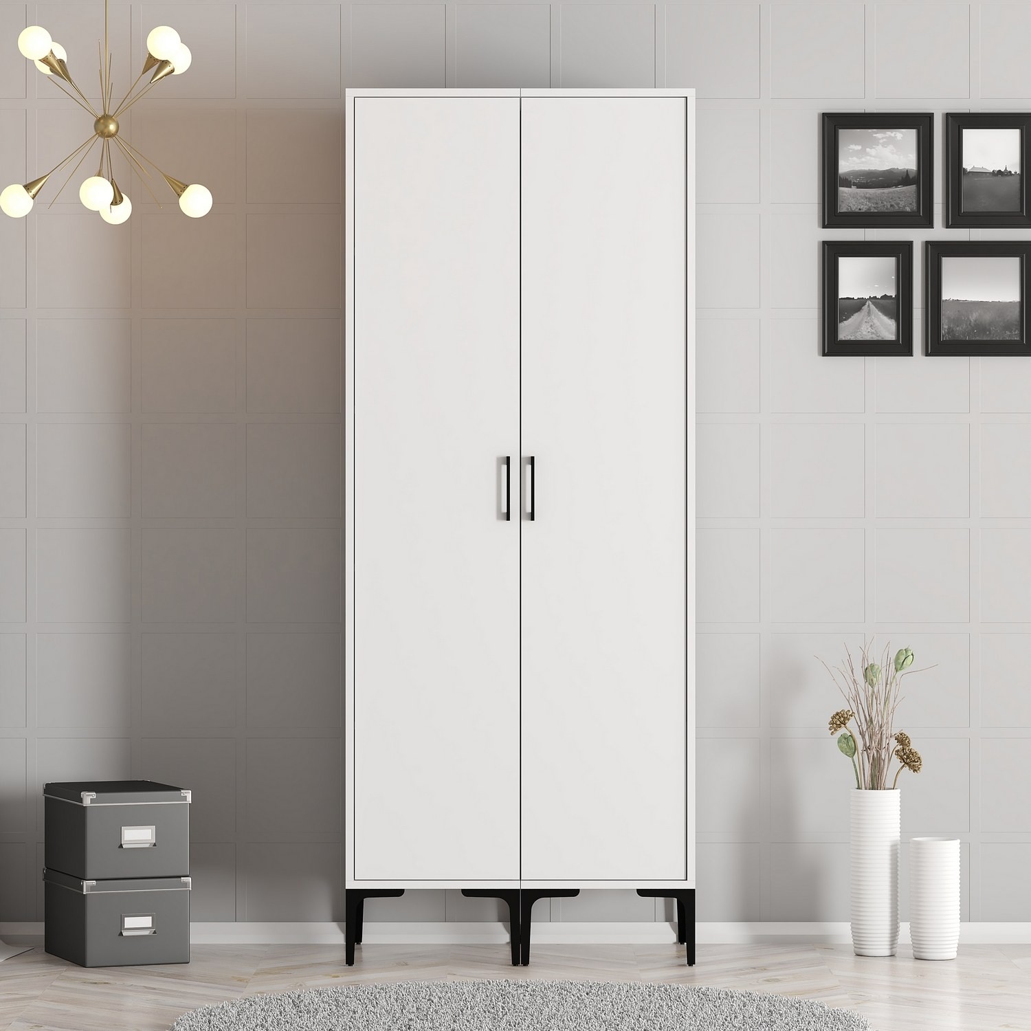 Hanah home гардероба Kumsal SS 80x47,5x201cm Орев