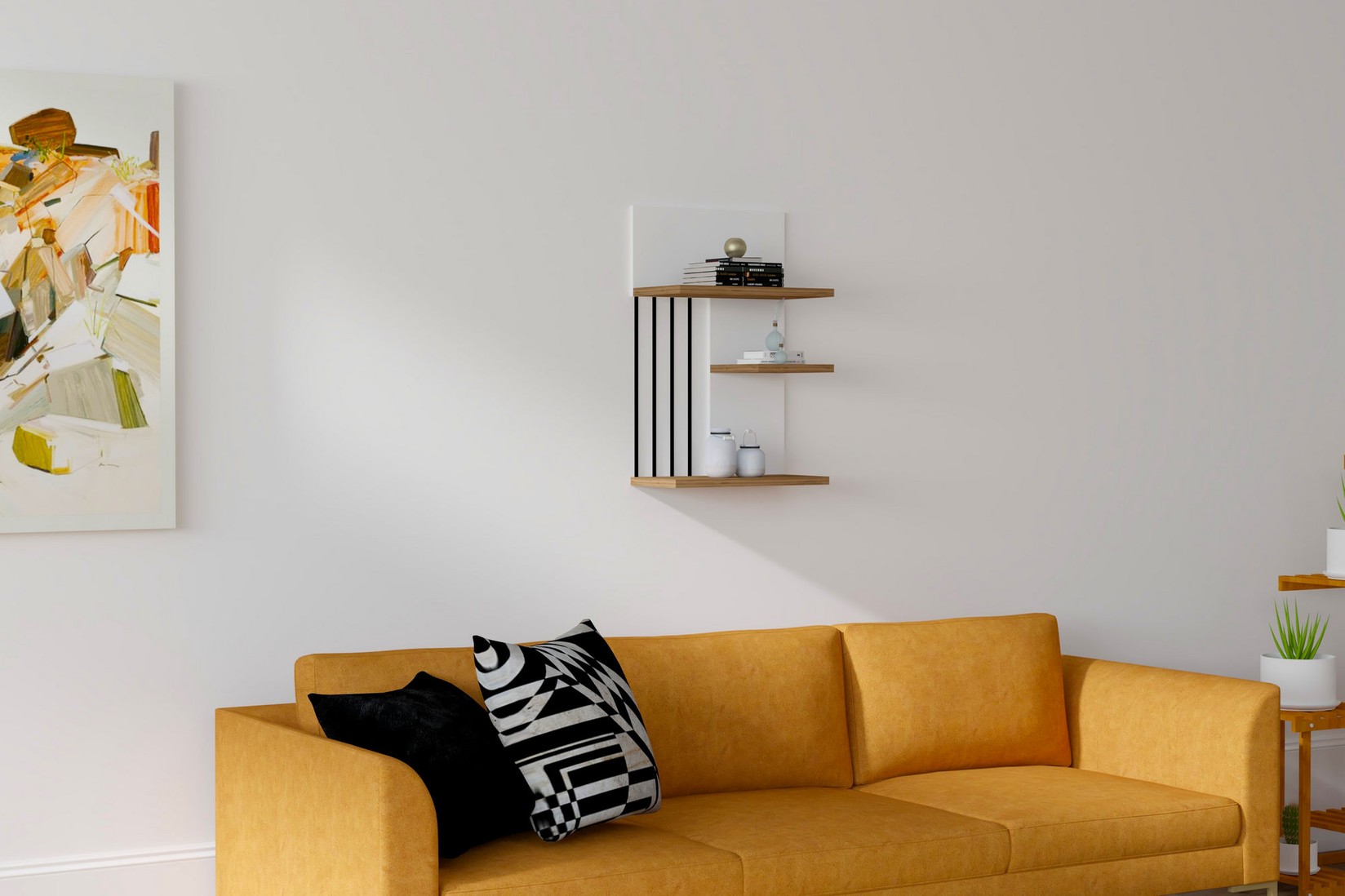 Dzидна полица од даб во Ханах Хоум