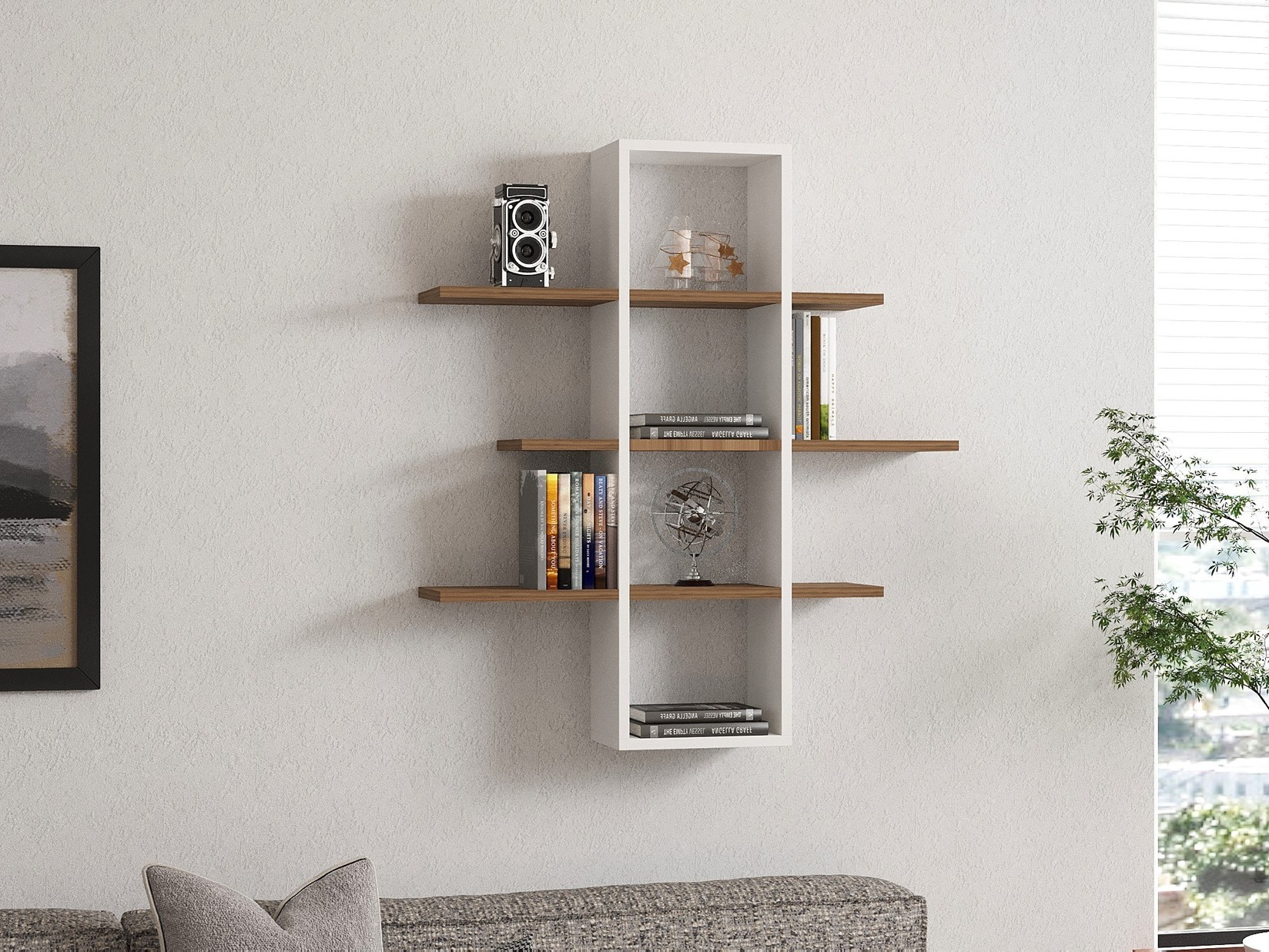 Dzидна полица Hanah Home од орев