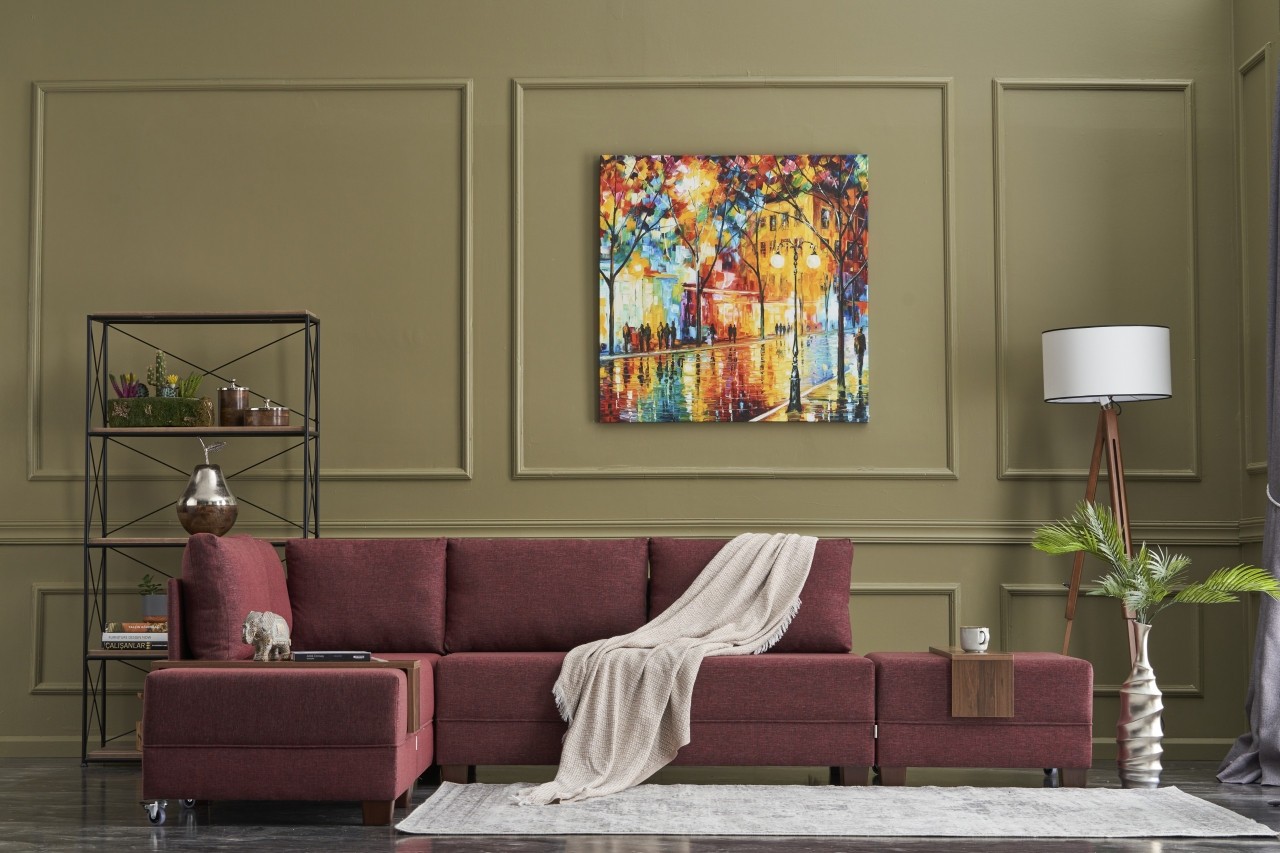 Аголна софа Atelier del Fly 210x70x280cm кафеава