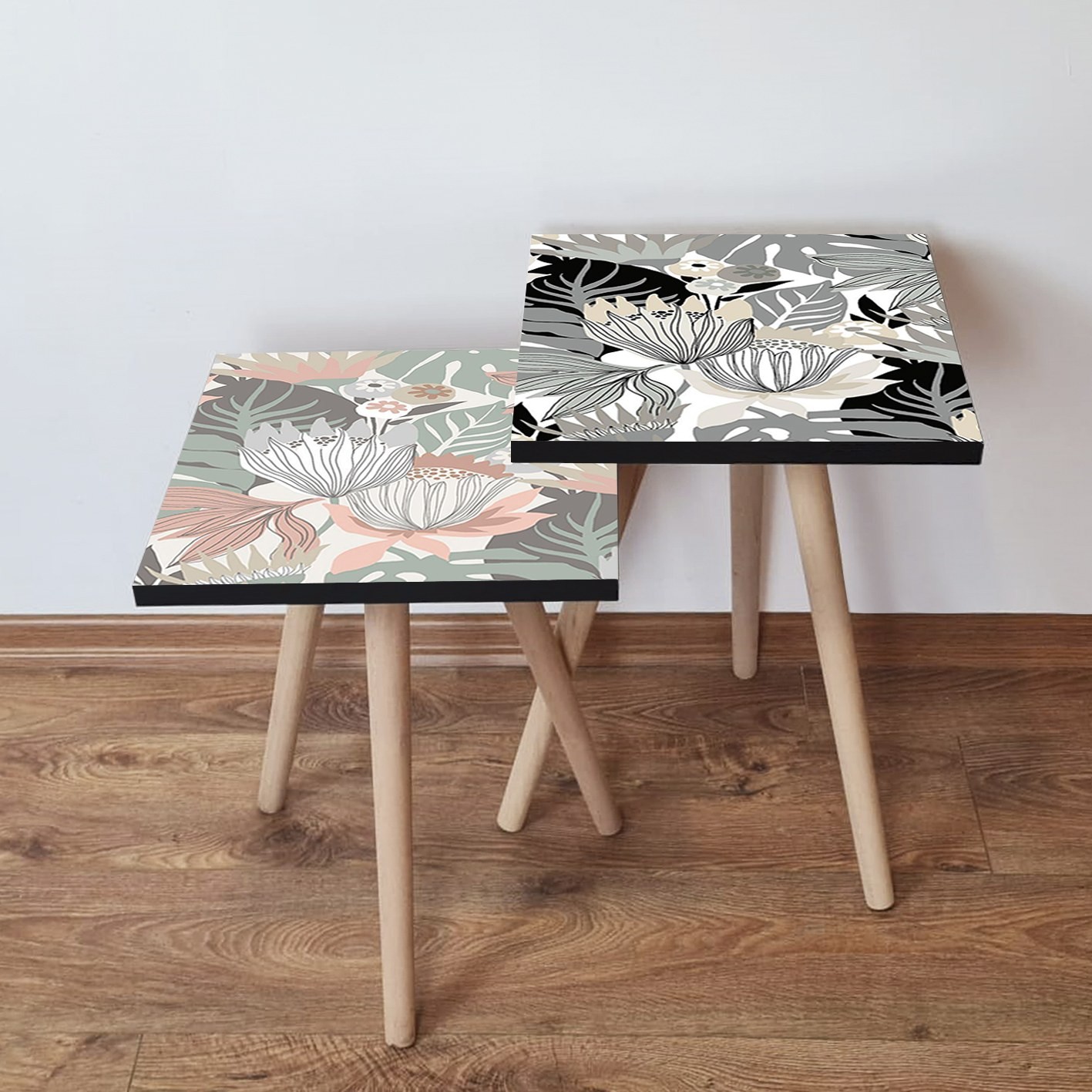 Hanah Home Комплет клуб маси, 2 парчиња, шарени