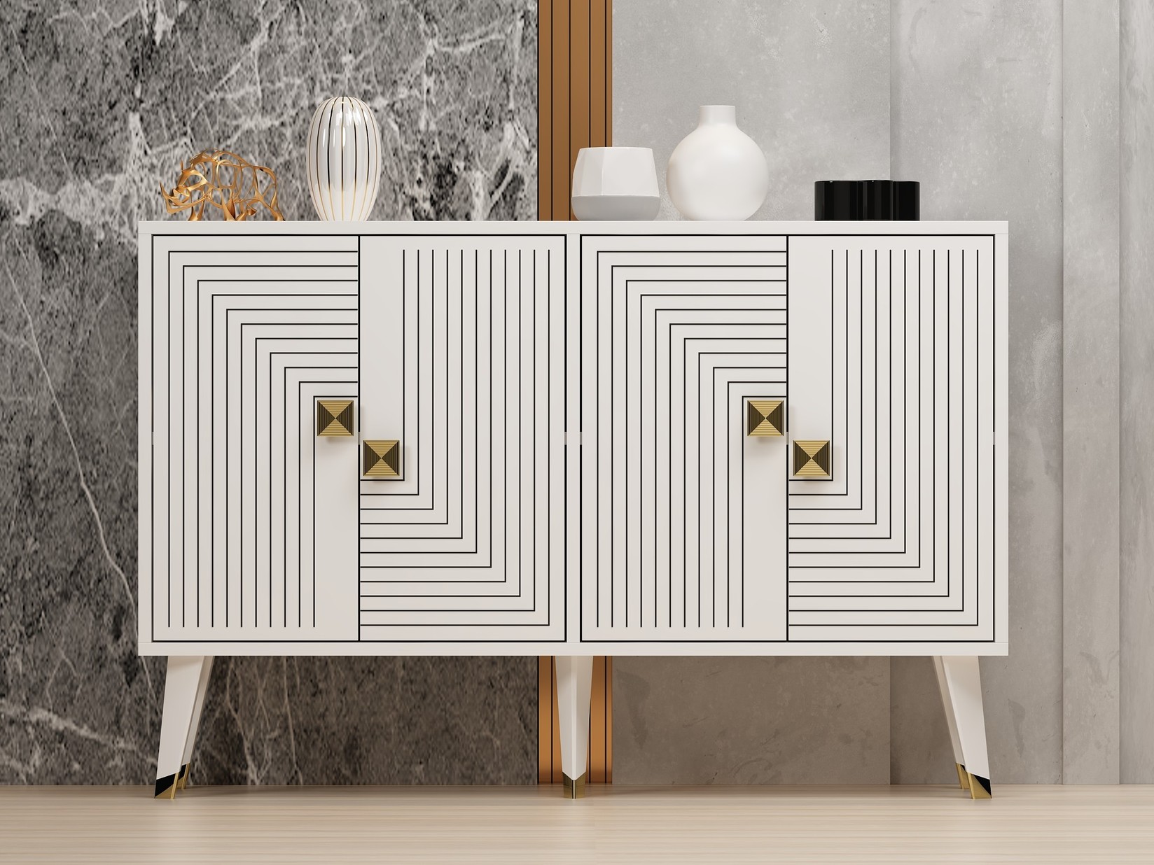 Комода Hanah Home Ahart 120x80x30cm даб