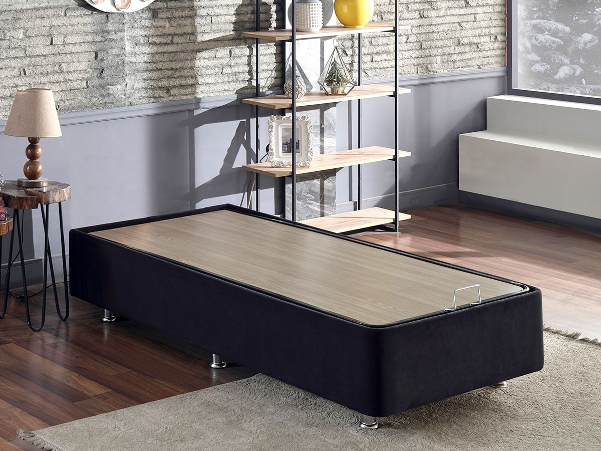 Кревет „Хана хоум" Ела 90x38x190 см црна