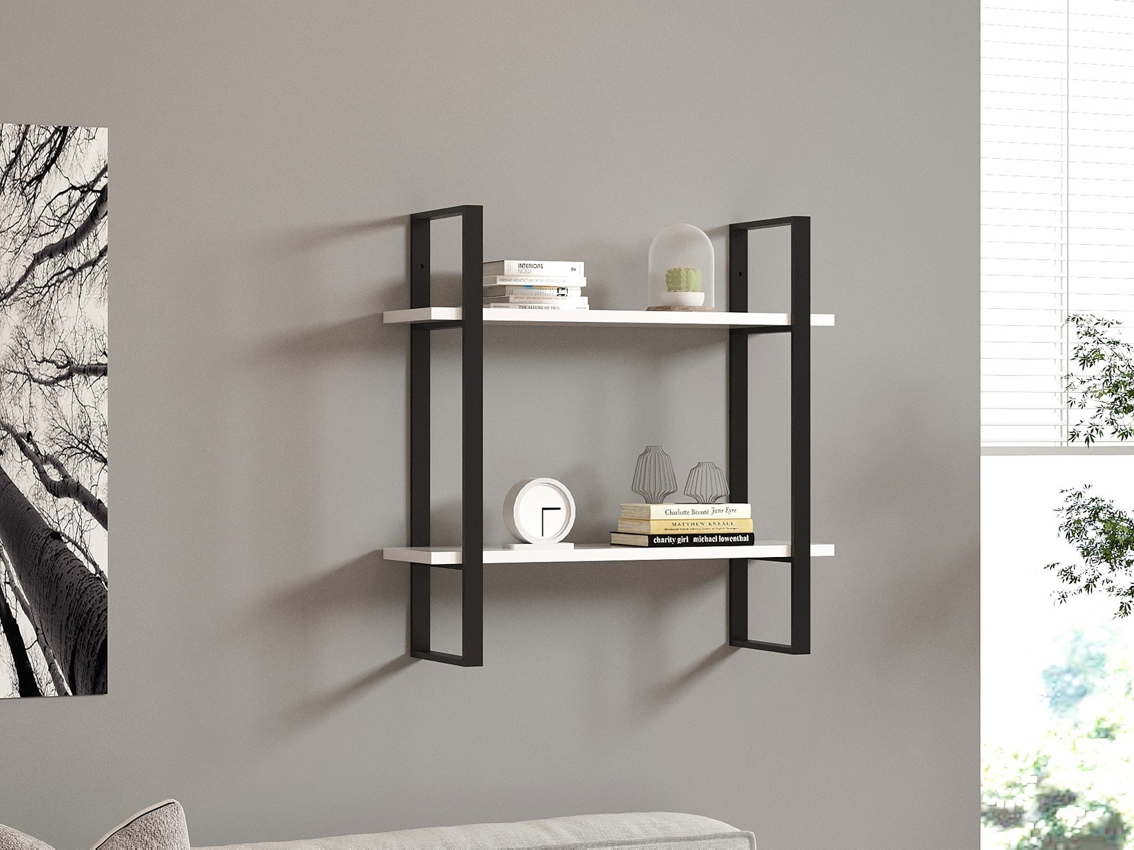 Dzидна полица Hanah Home Антрацит