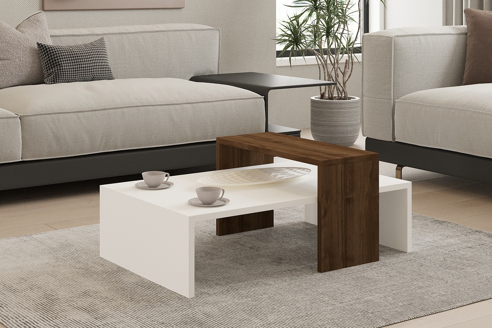 Маса Hanah Home Club Glow 80x31.8x50cm даб