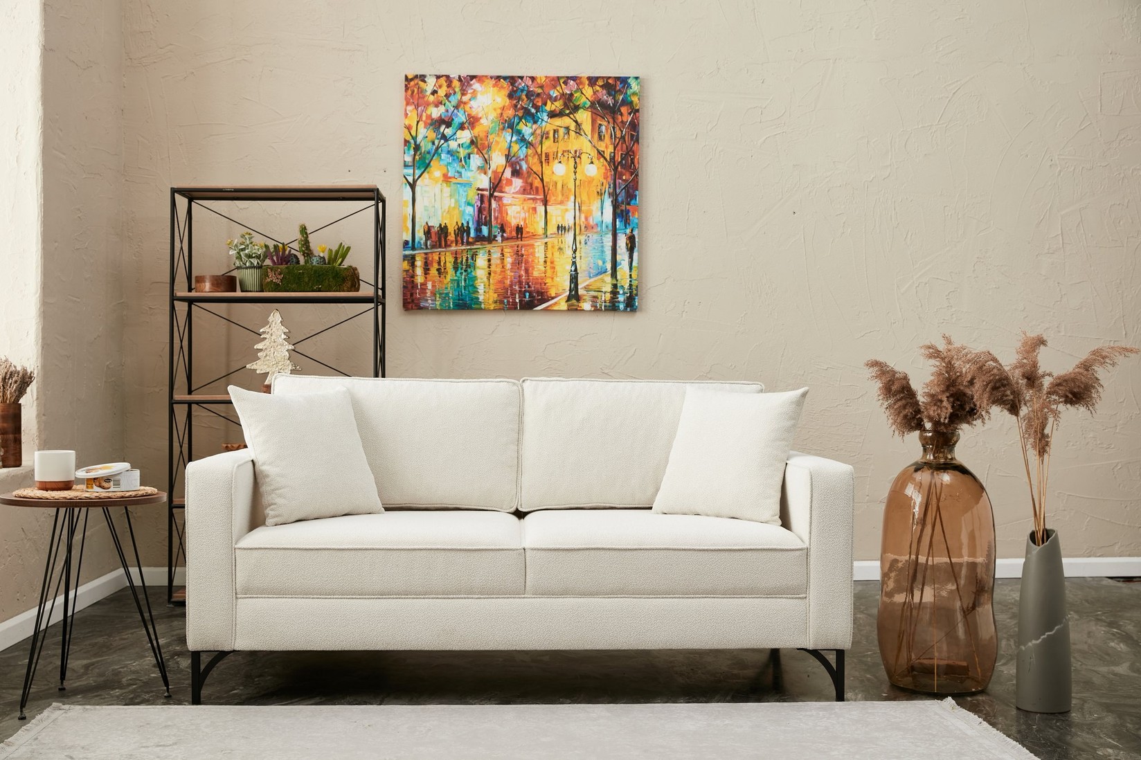 Ателје дел Софа Двосед Берлин 180x83x91 см Црна