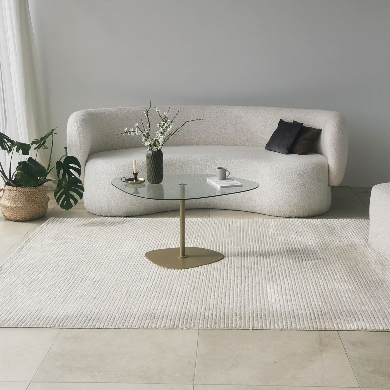 Маса Hanah Home Club Soho 85x40x67 см темно сива-црна