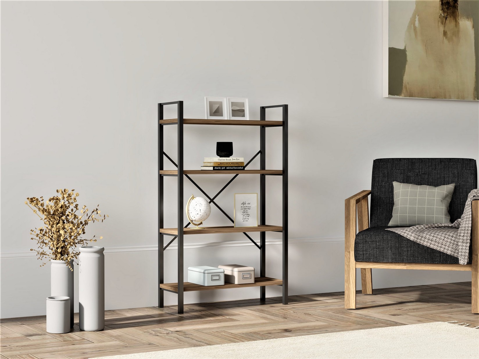 Полица Hanah Home 60x100x24cm даб