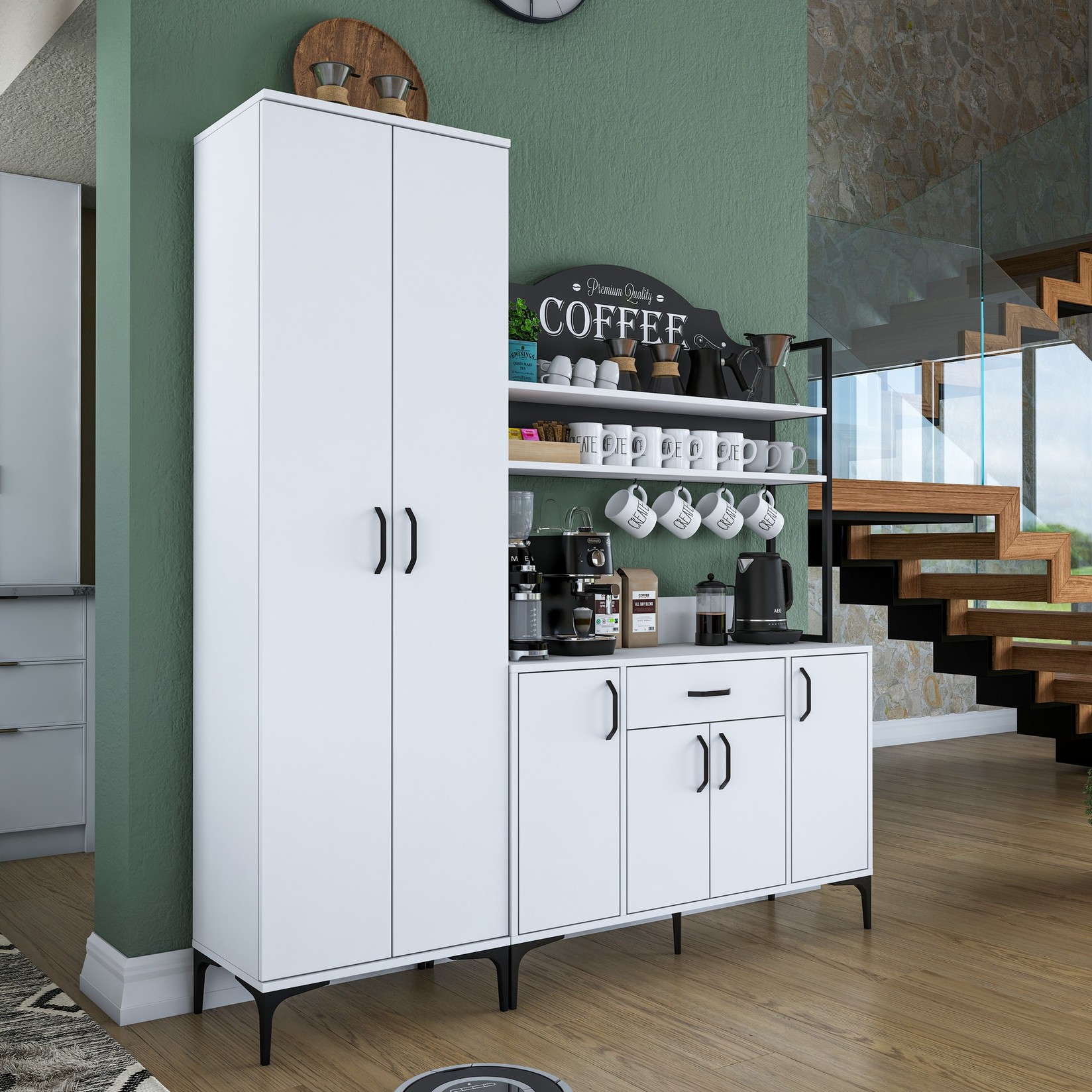 Комода Hanah Home 280x198.6x40 см бела