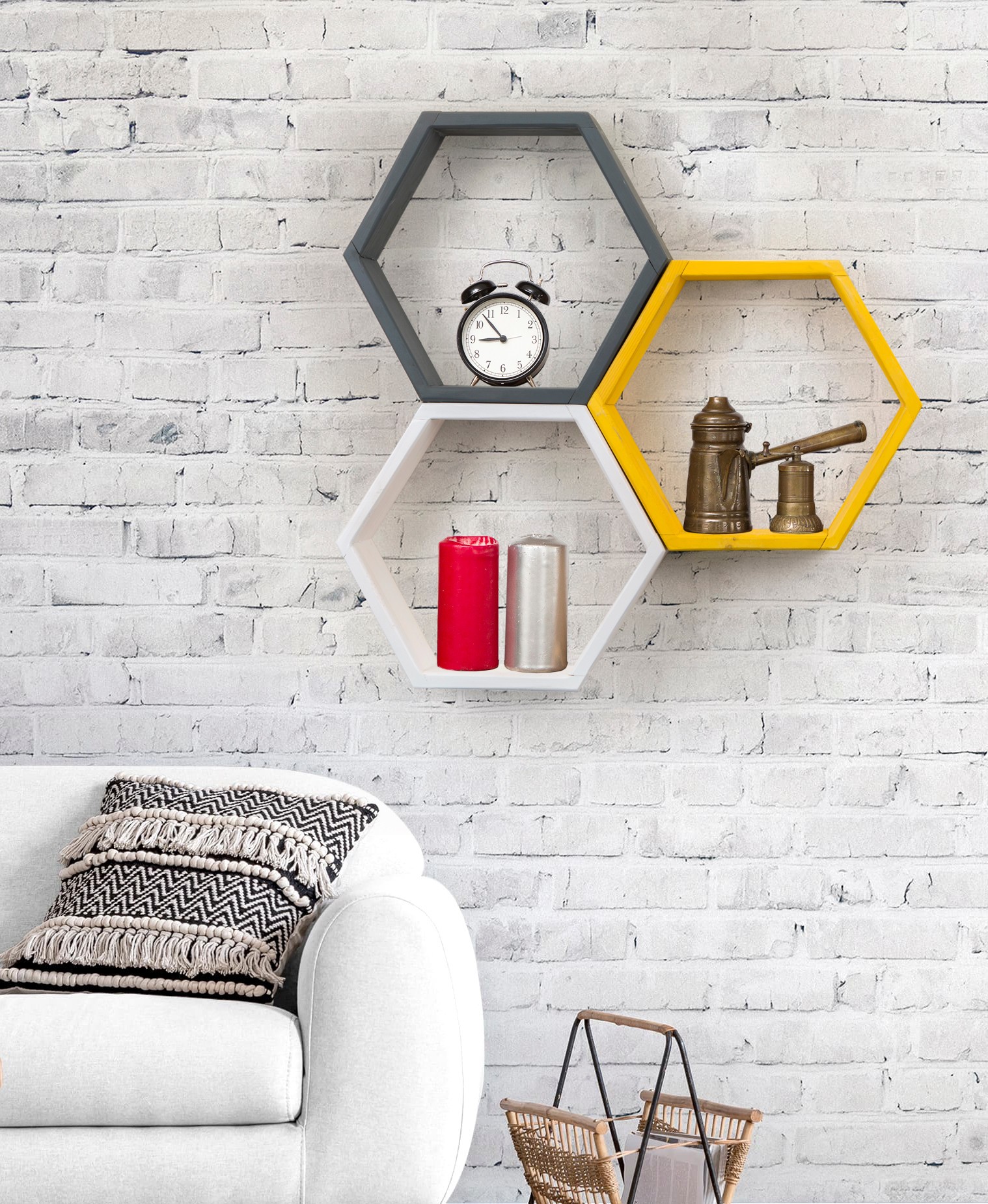 Dzидна полица Hanah Home од орев