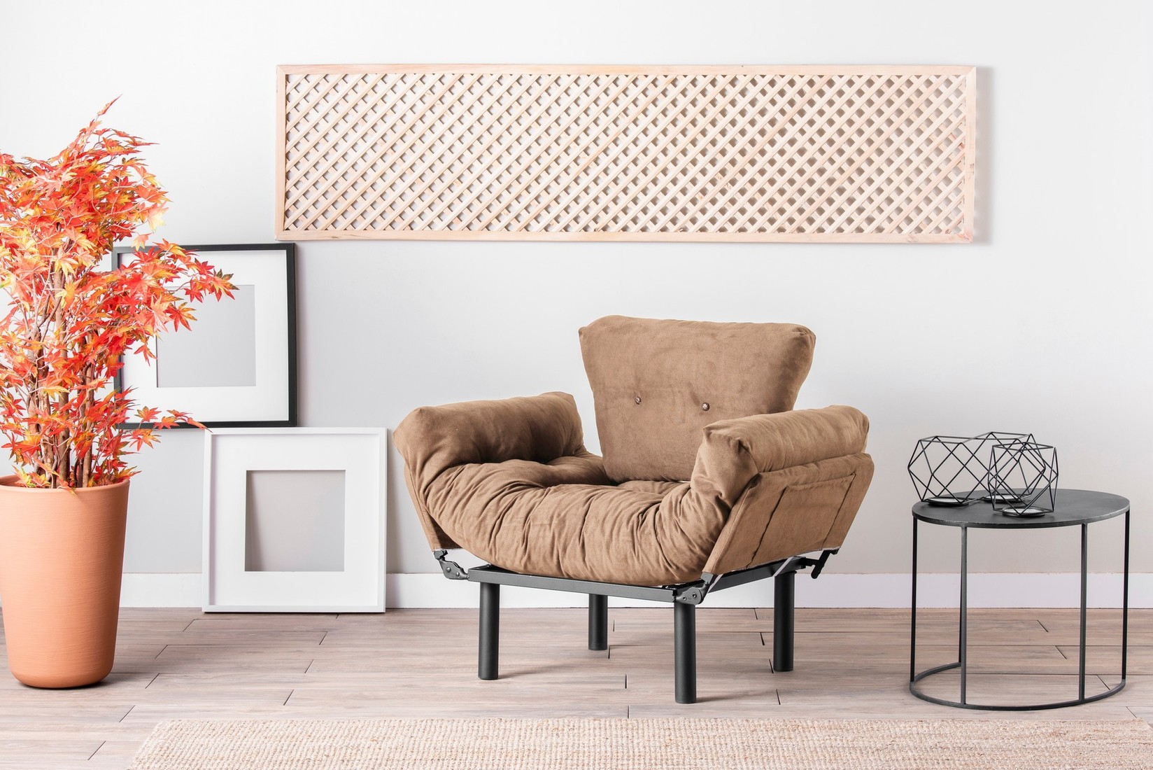 Фотелја Atelier del Sofa Nitta 95x85x70cm црна