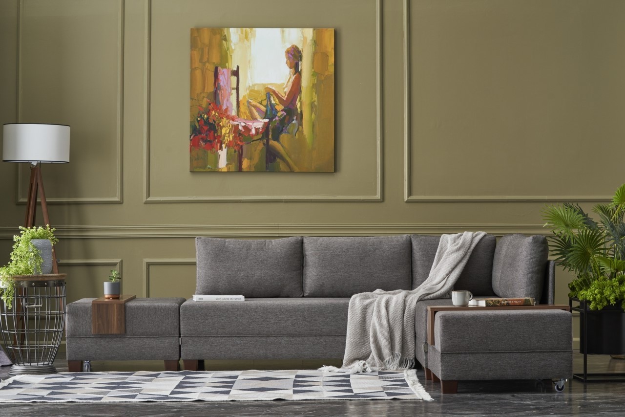 Аголна софа Atelier del Fly 210x70x280cm Бордо