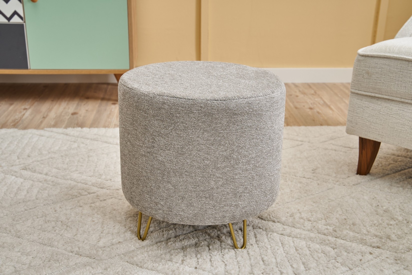 Столче Atelier del Sofa 40x40cm, Антрацит-Бакар