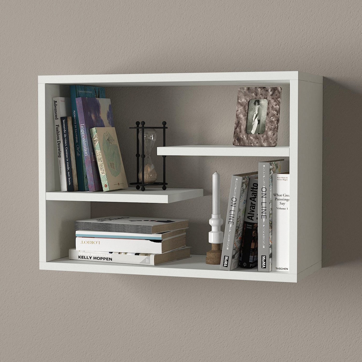 Dzидна полица Hanah Home Tino, кафеава