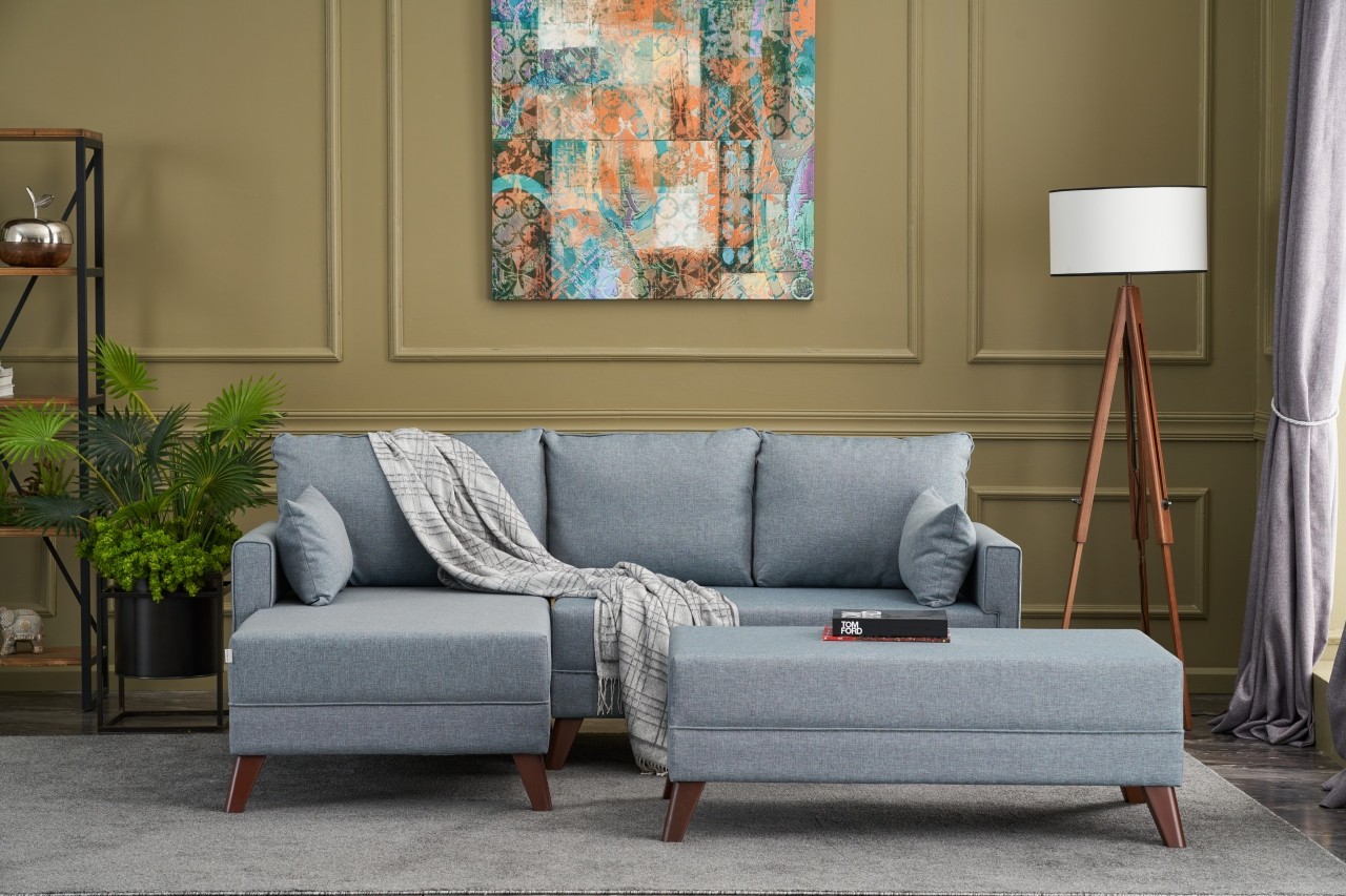 Аголна гарнитура Atelier del Sofa 205x85x81 см Антрацит