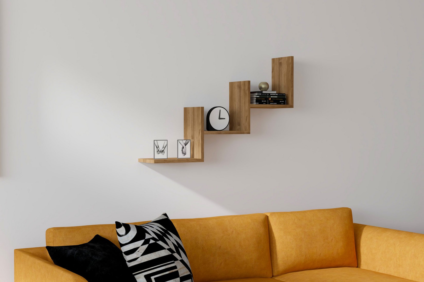 Dzидна полица Hanah Home бела