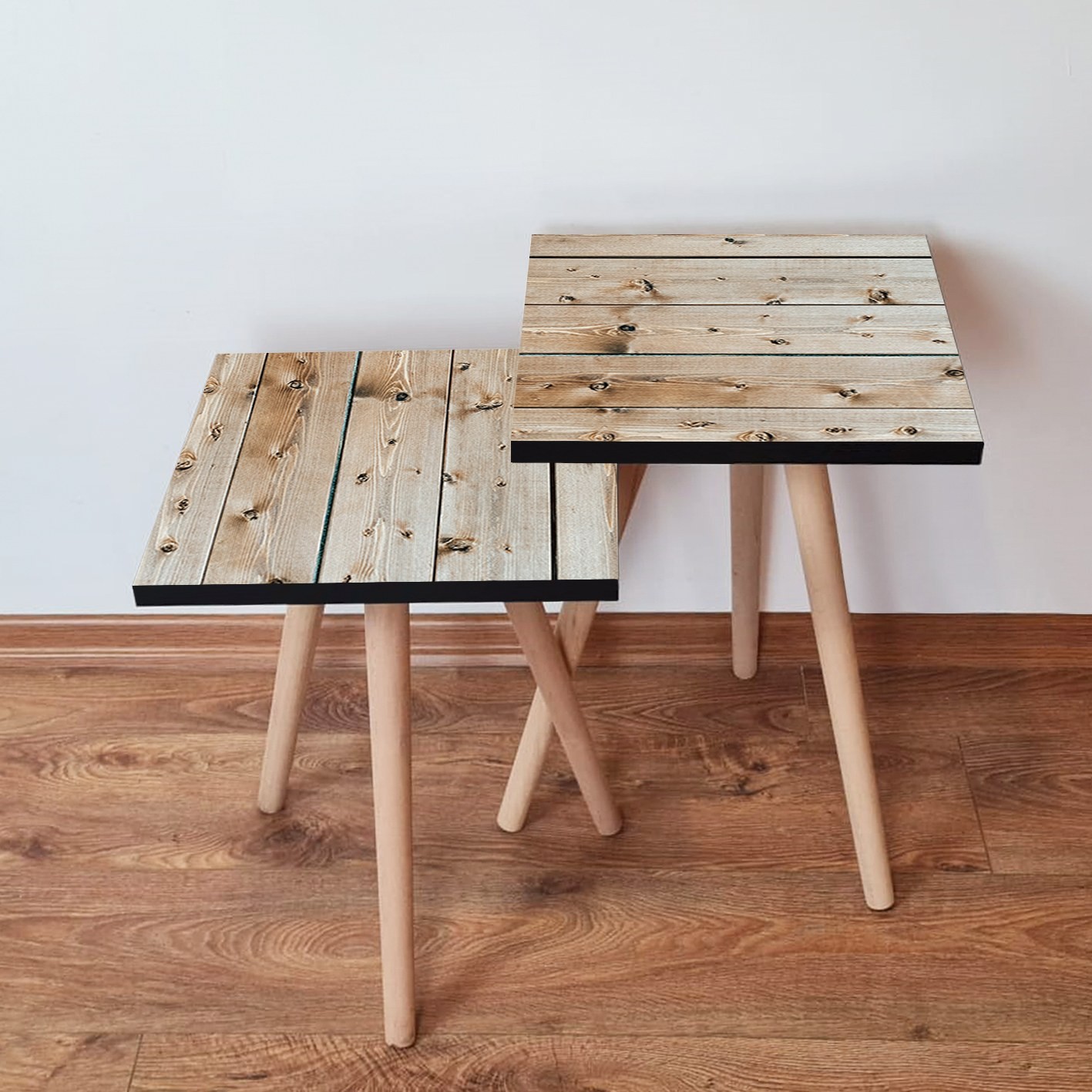 Комплет маса Hanah Home Club, 2 парчиња, беж боја