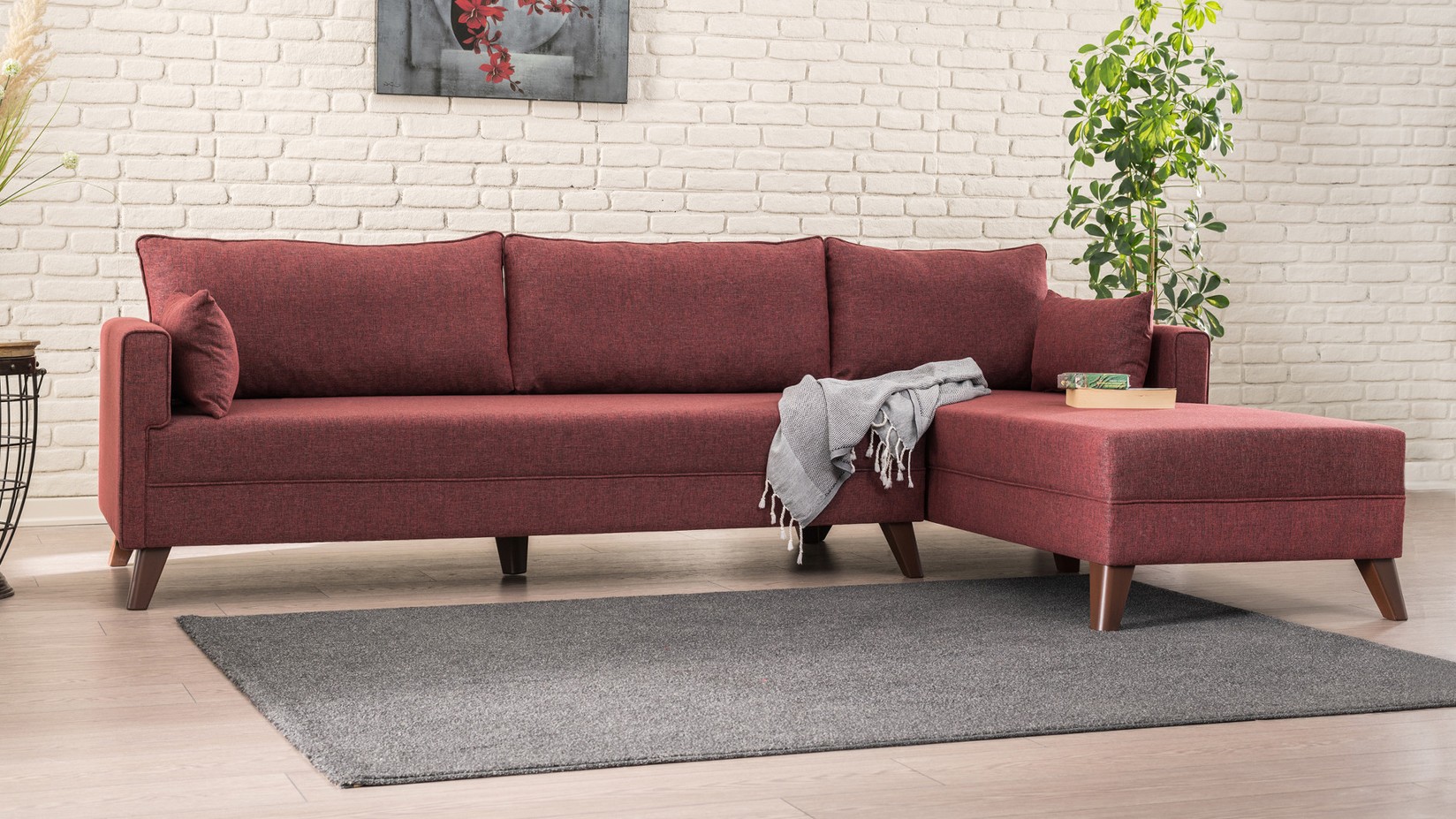 Аголна гарнитура Atelier del Sofa 275x85x81 см Антрацит