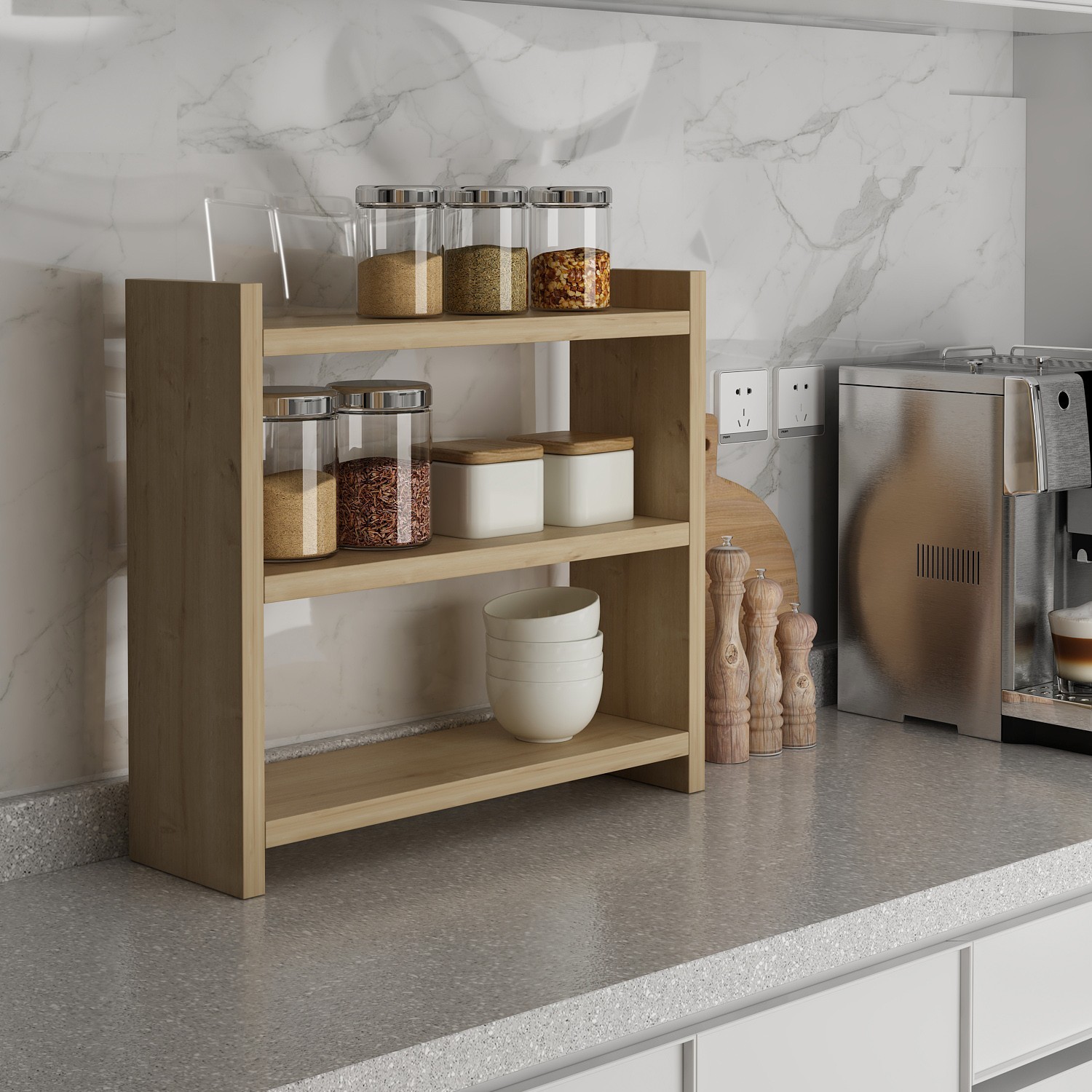 Кујнска полица Hanah Home 44x10x40cm Антрацит