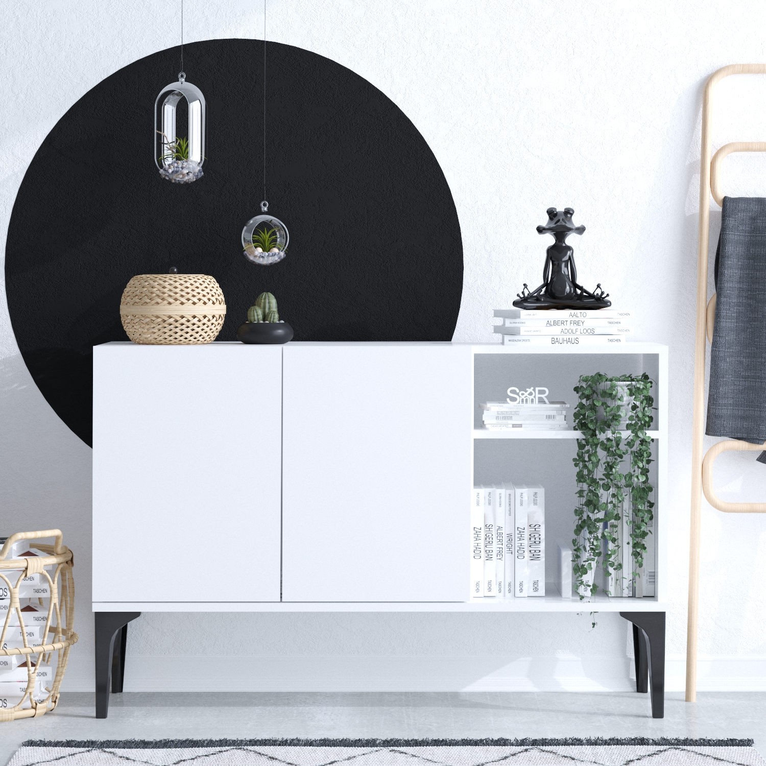 Комода Hanah Home Galaxy 120x80x40cm бела