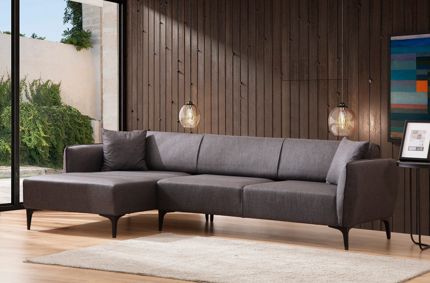 Atelier del Sofa Аголна гарнитура Belissimo 95x67x140cm Сина