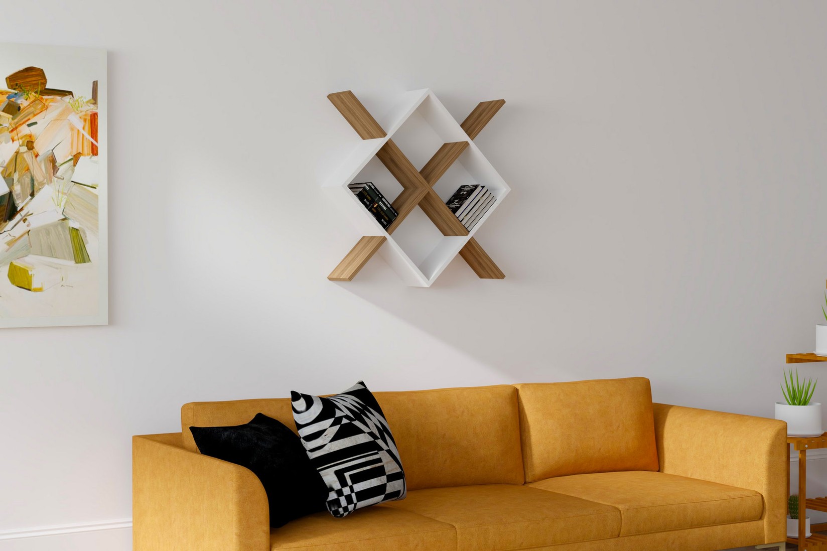 Dzидна полица од даб во Ханах Хоум