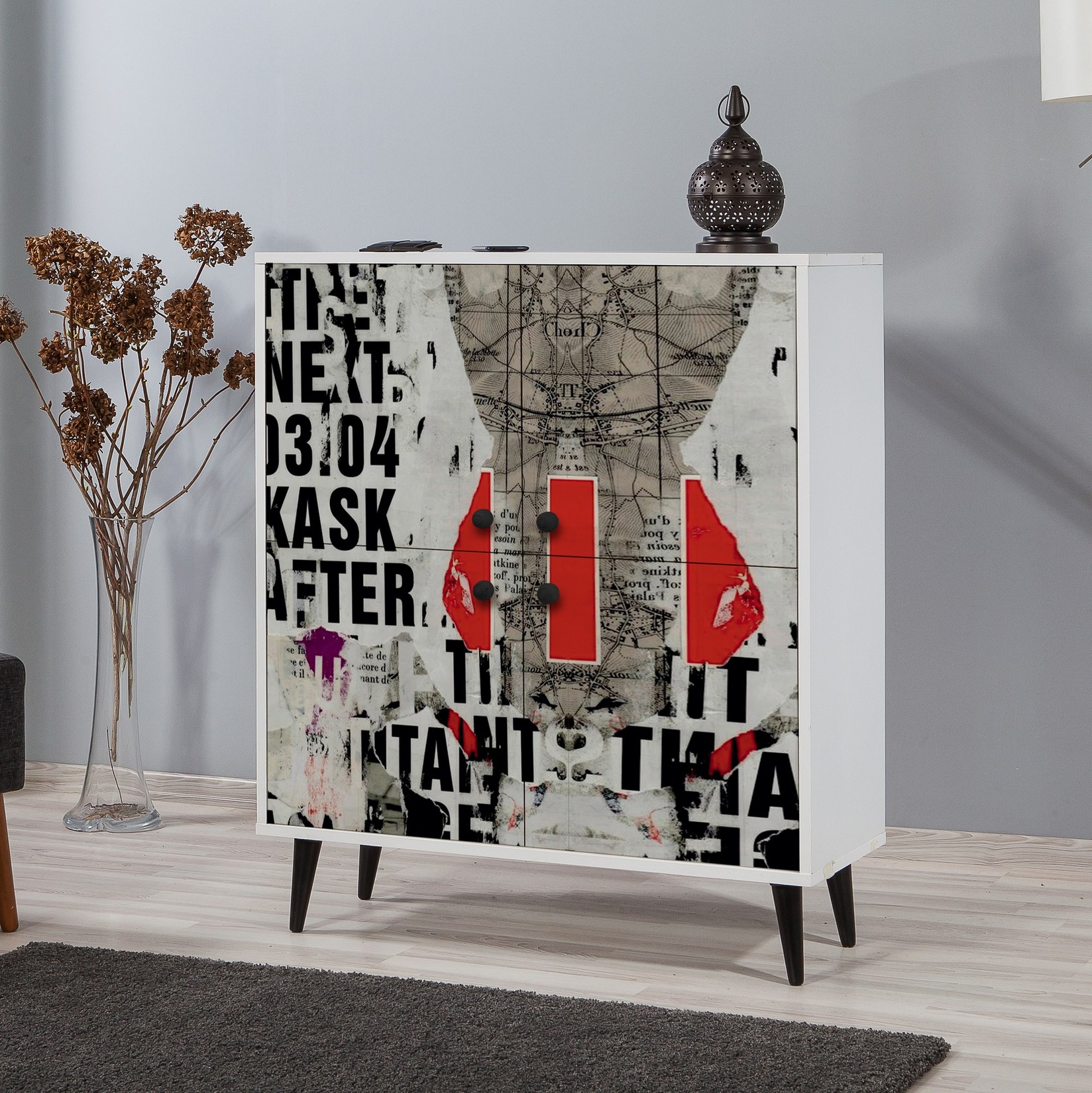 Hanah Home Commode Multilux Article 95x111x36cm Шарена