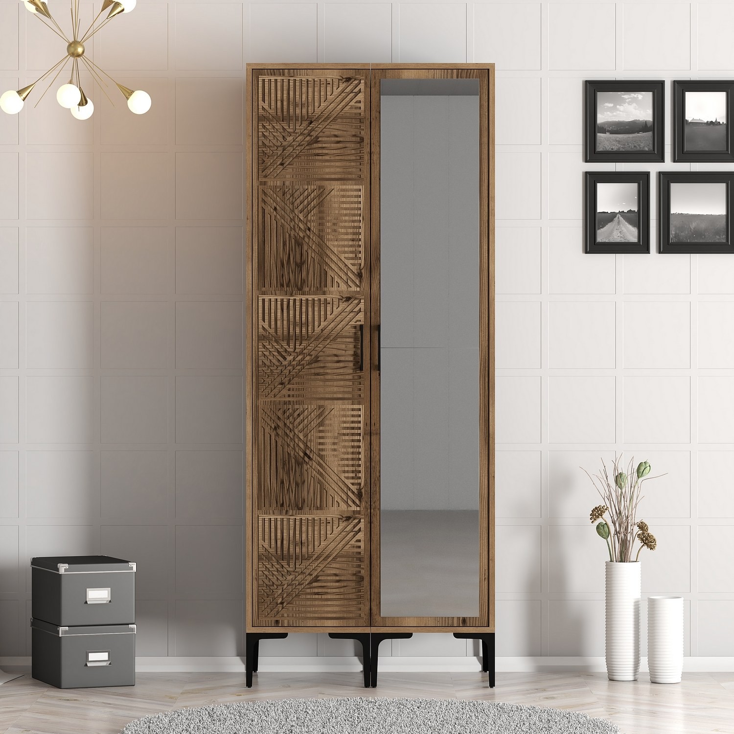 Hanah home гардероба Kumsal PR 80x47,5x201cm Орев