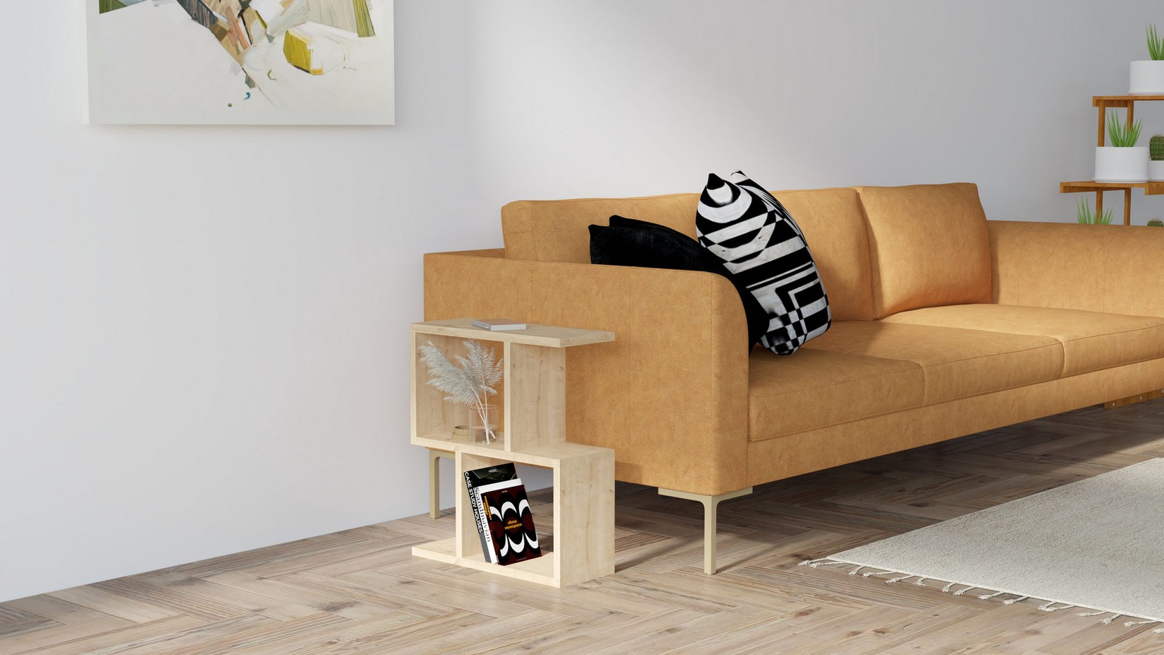 Клуб маса Hanah Home Zet 45x51.4x17cm даб