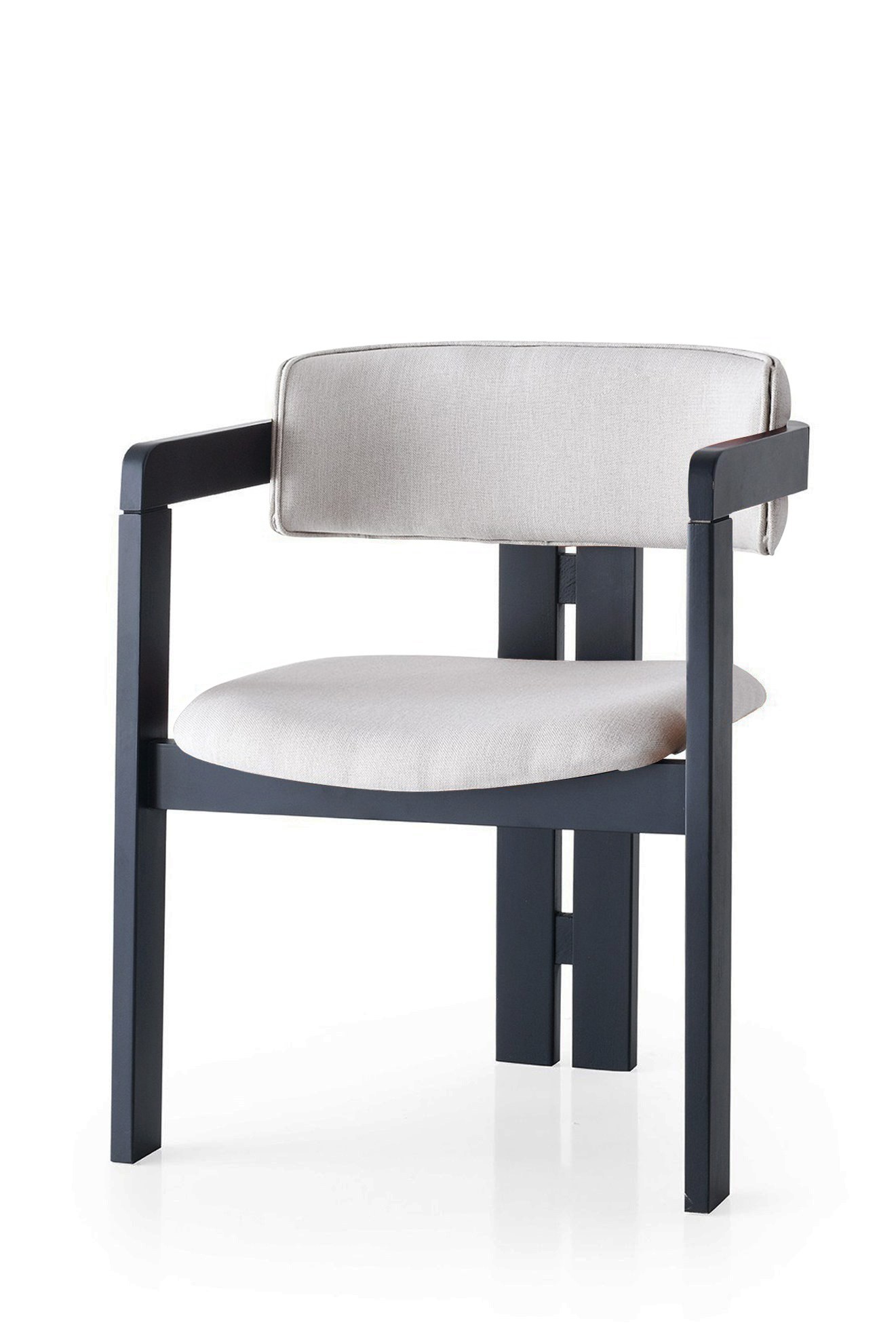 Трпезариска столица Hanah Home CO 58x76x49 см црна-крем боја