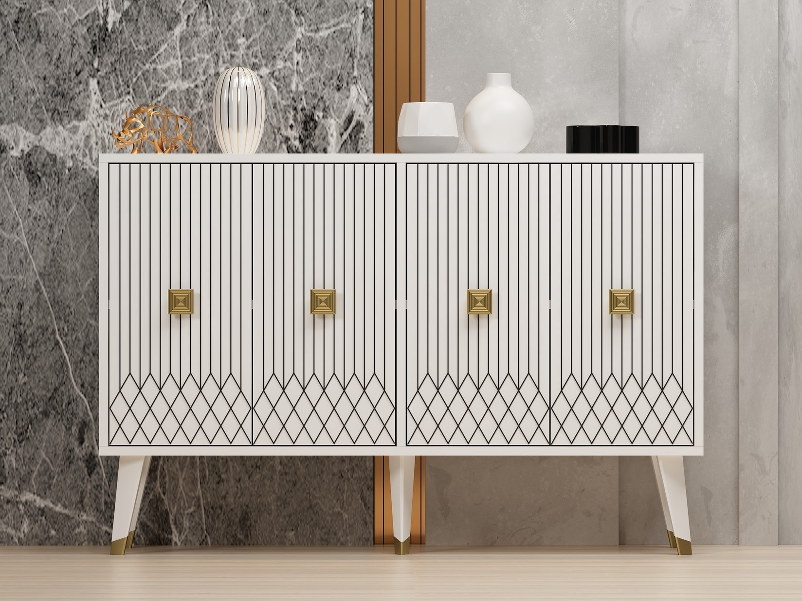 Комода Hanah Home Карбин 120x80x30cm даб