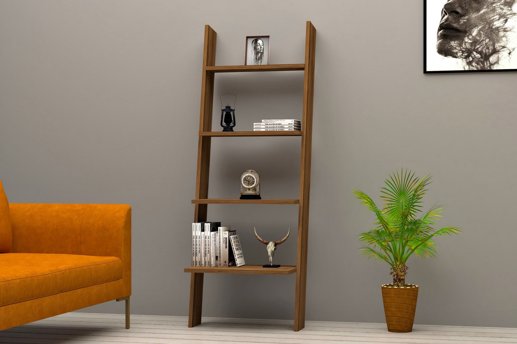 Полица Hanah Home 56x150x30cm орев