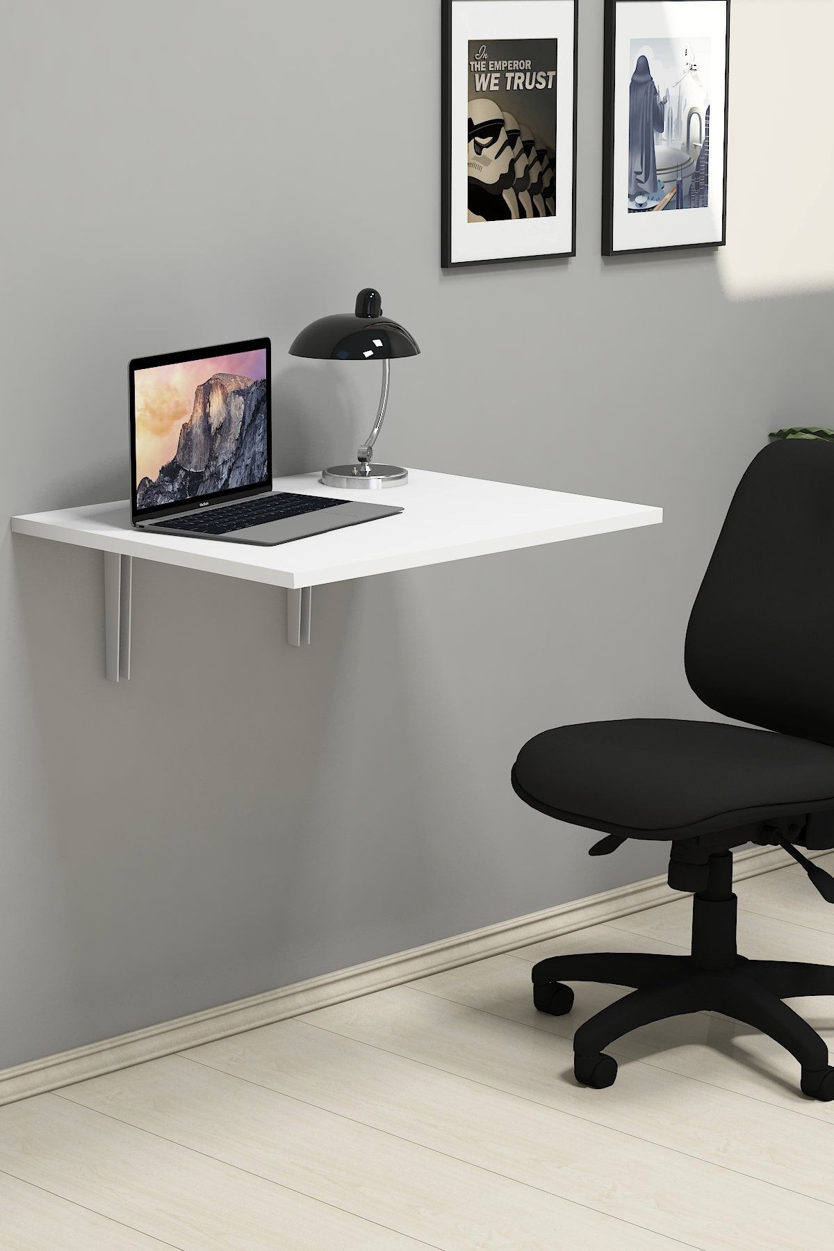 Преклопна маса Hanah Home Nur 60x1.8x50cm бела