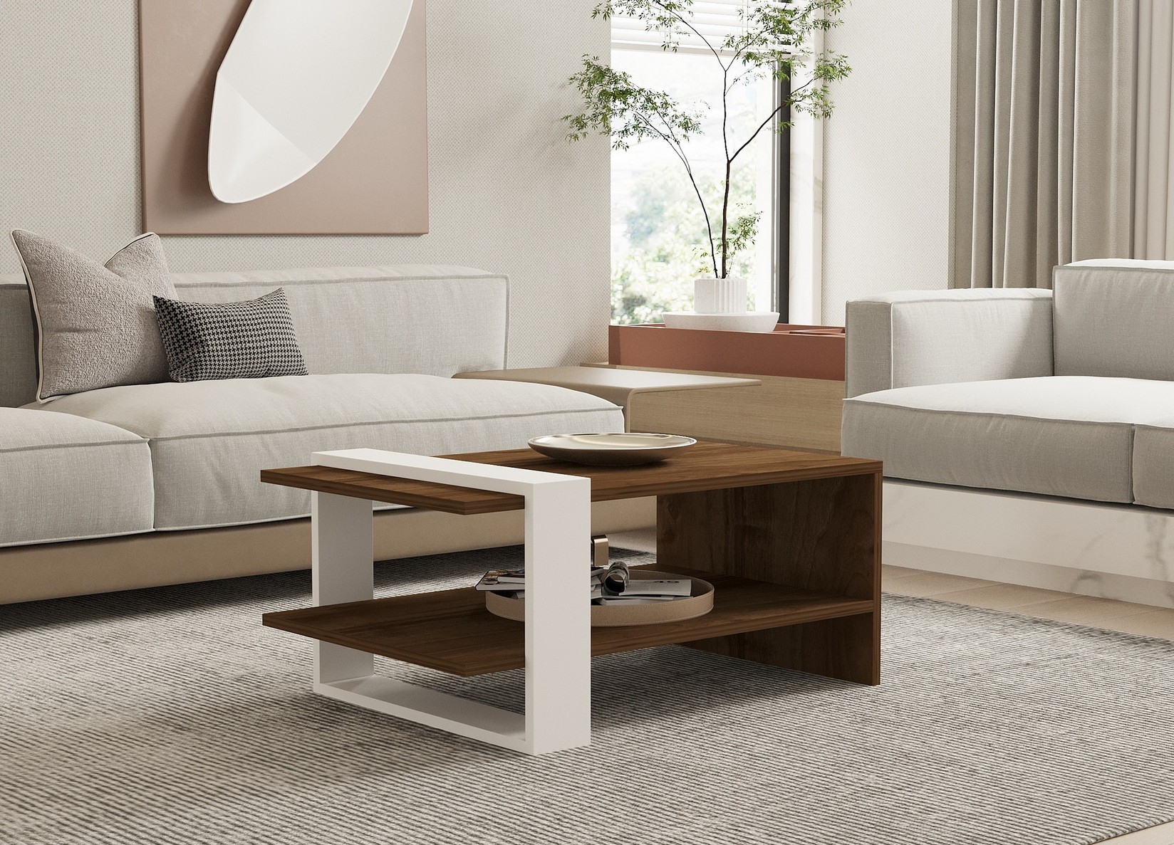 Маса Hanah Home Club Gaye 80x35x50cm орев