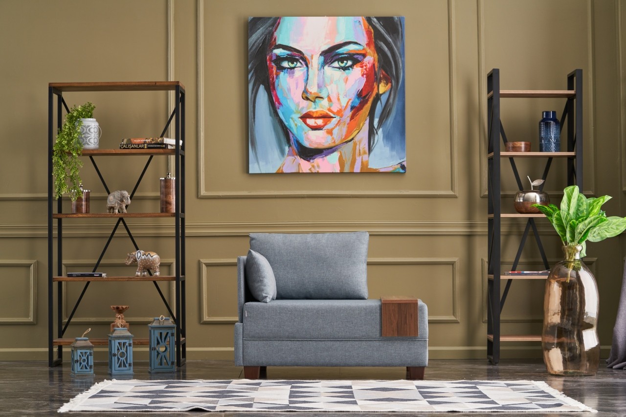 Фотелја „Ателје дел Софа" 100x80x75см Антрацит