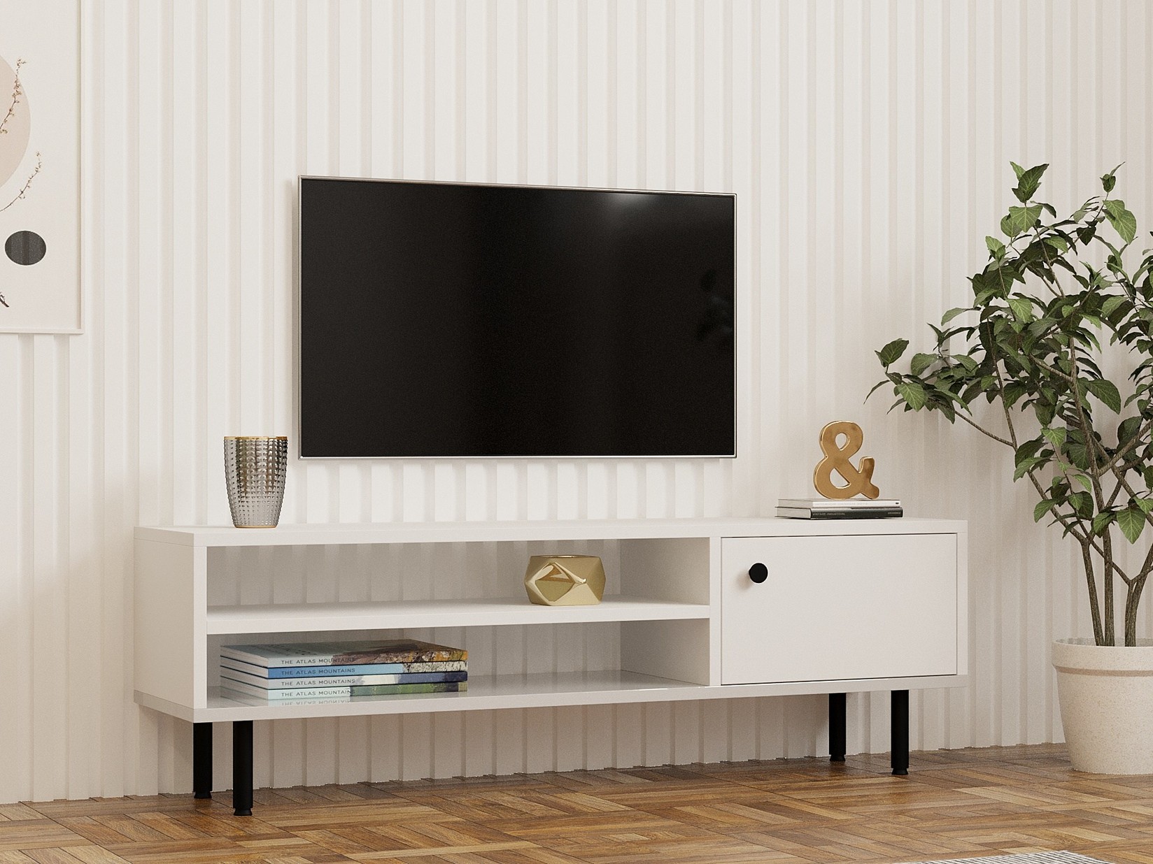 Комода за фиоки Hanah Home TV Avila White