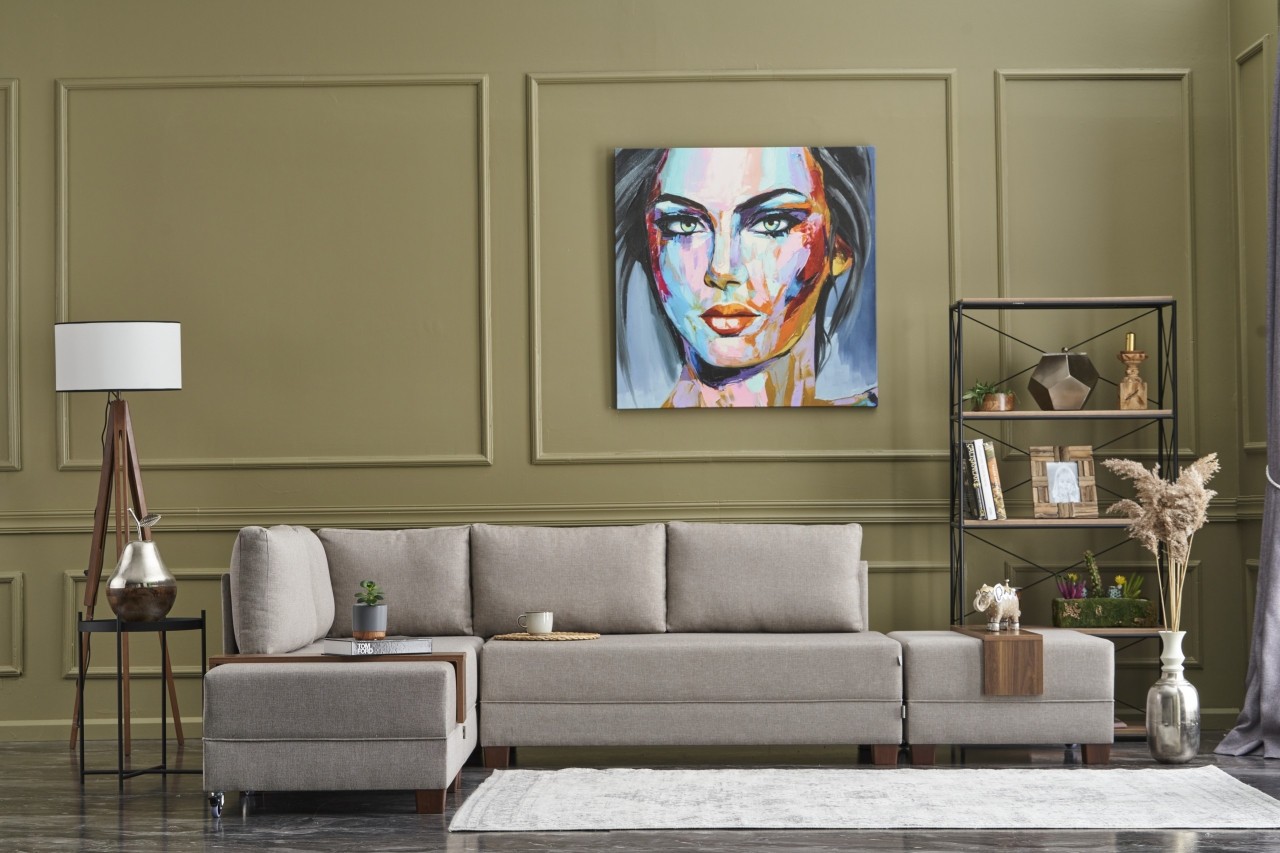 Аголна софа Atelier del Fly 210x70x280cm Антрацит