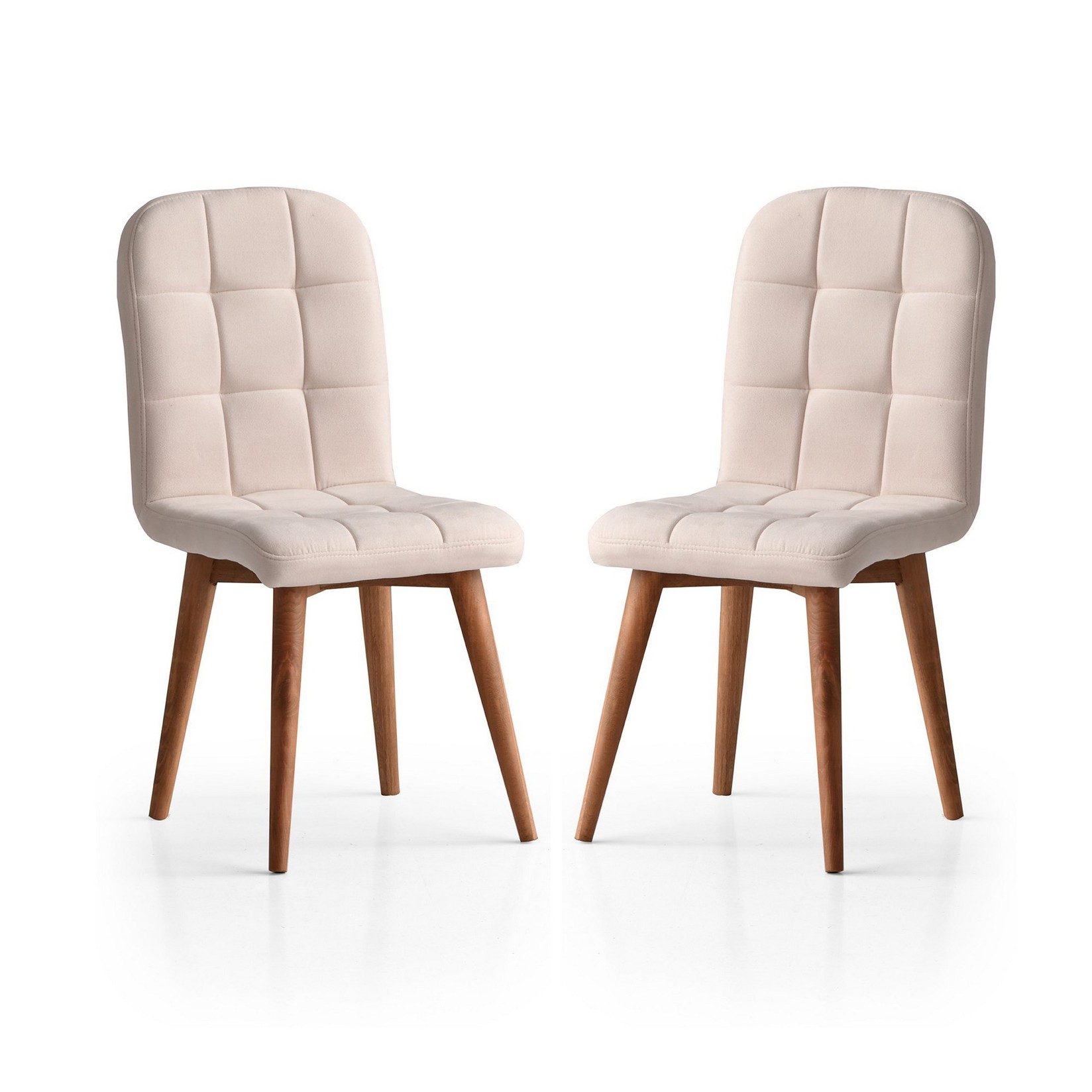 Комплет од 2 трпезариски столчиња Hanah Home, крем боја