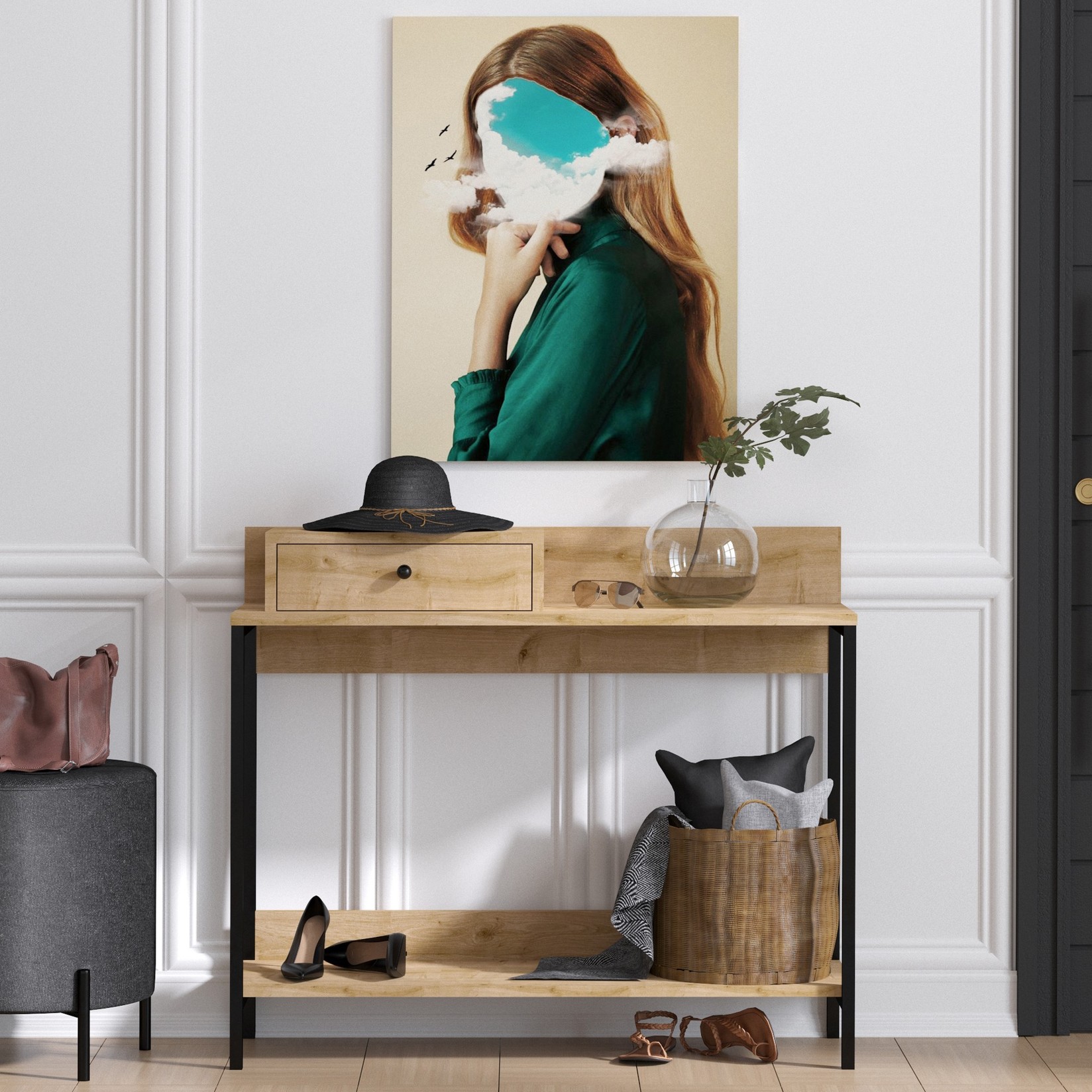 Комода Hanah Home Alix 100x87x35cm даб