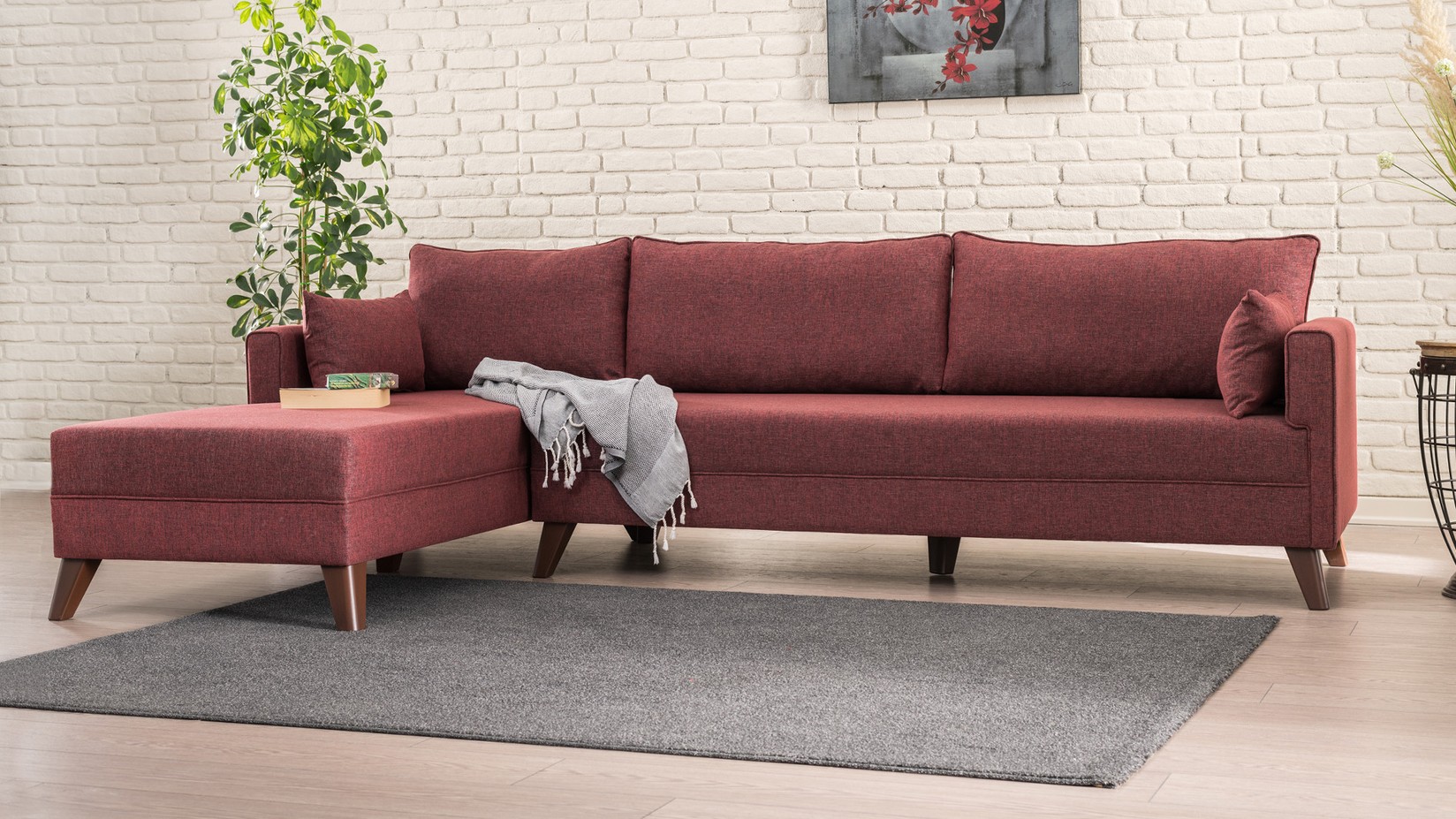 Аголна гарнитура Atelier del Sofa 275x85x81 см Антрацит