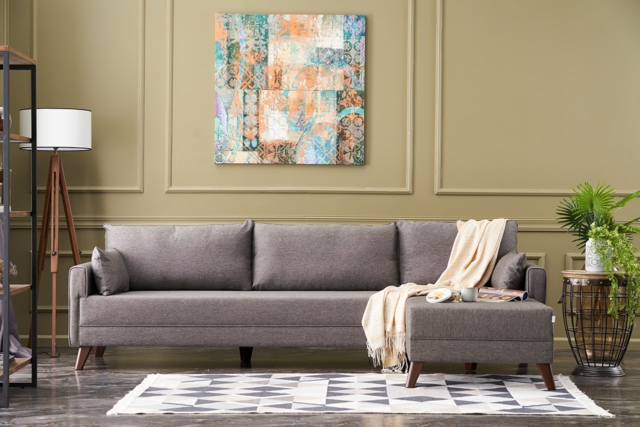 Аголна гарнитура Atelier del Sofa 275x85x81 см Антрацит